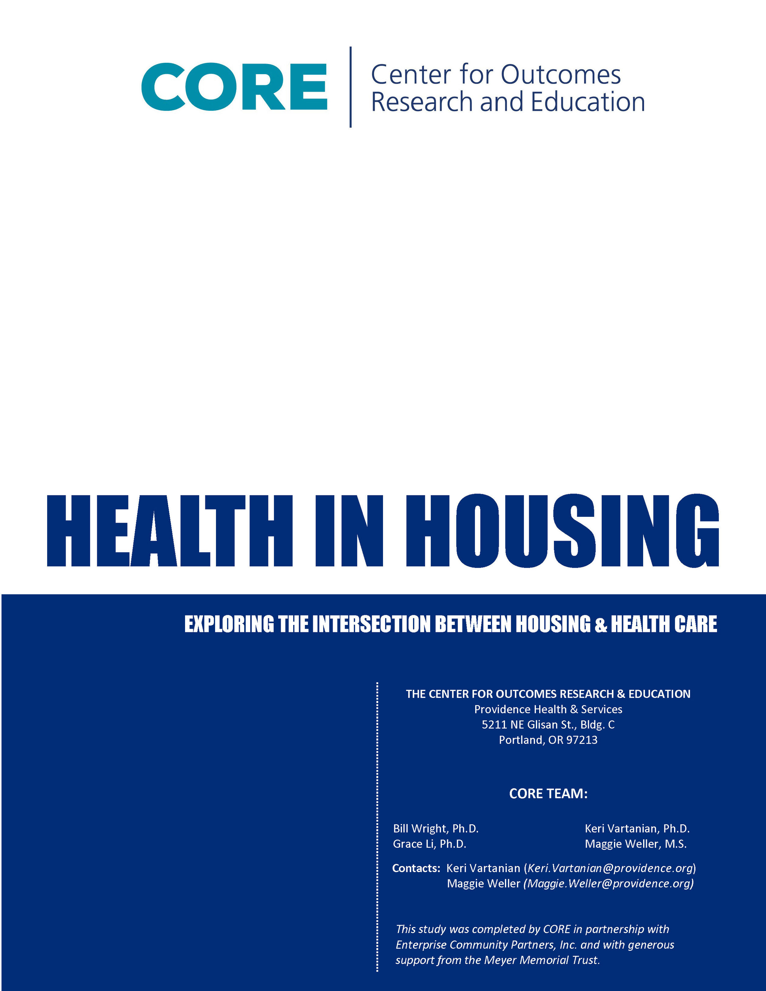 Health in Housing Report, February 2016