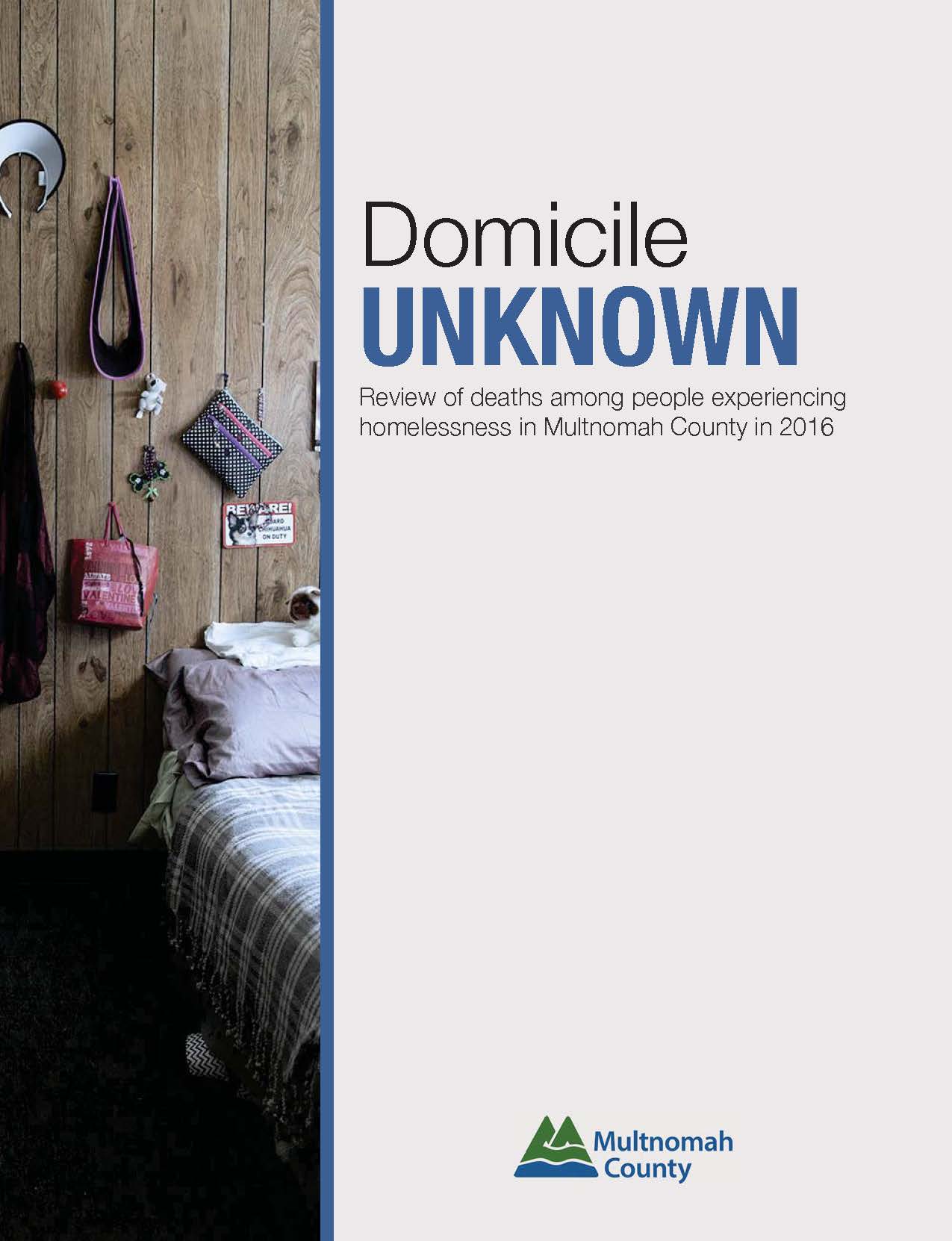 2016 Domicile Unknown Report