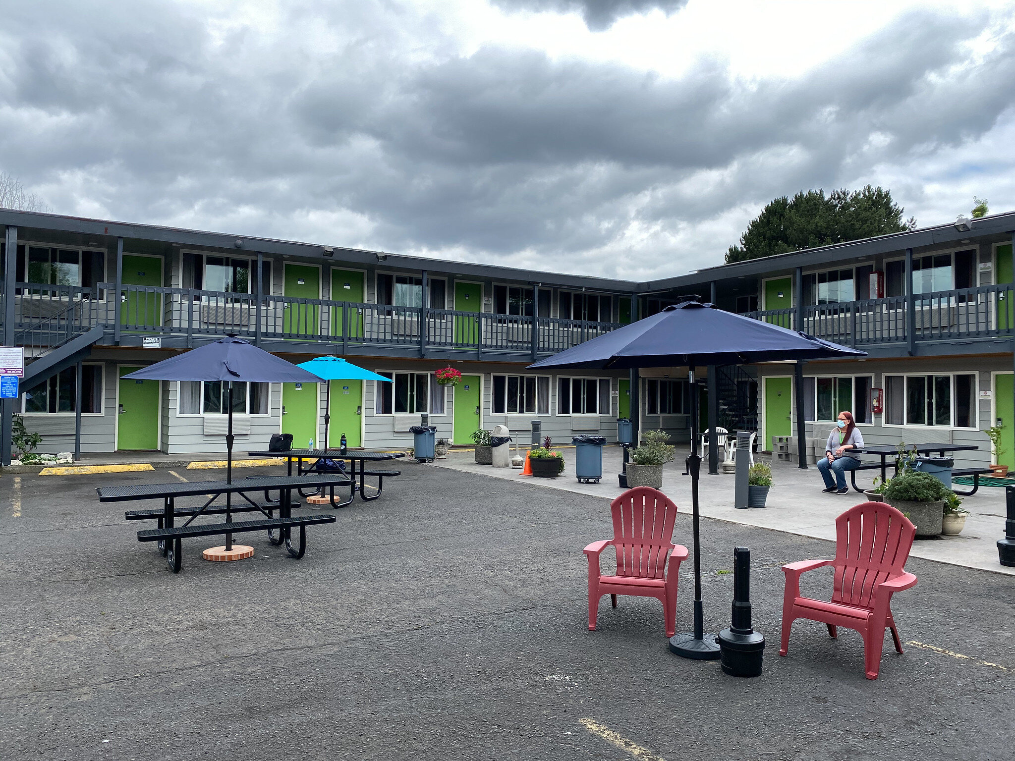 The motel shelter operated by Transition Projects at the Banfield Value Inn.