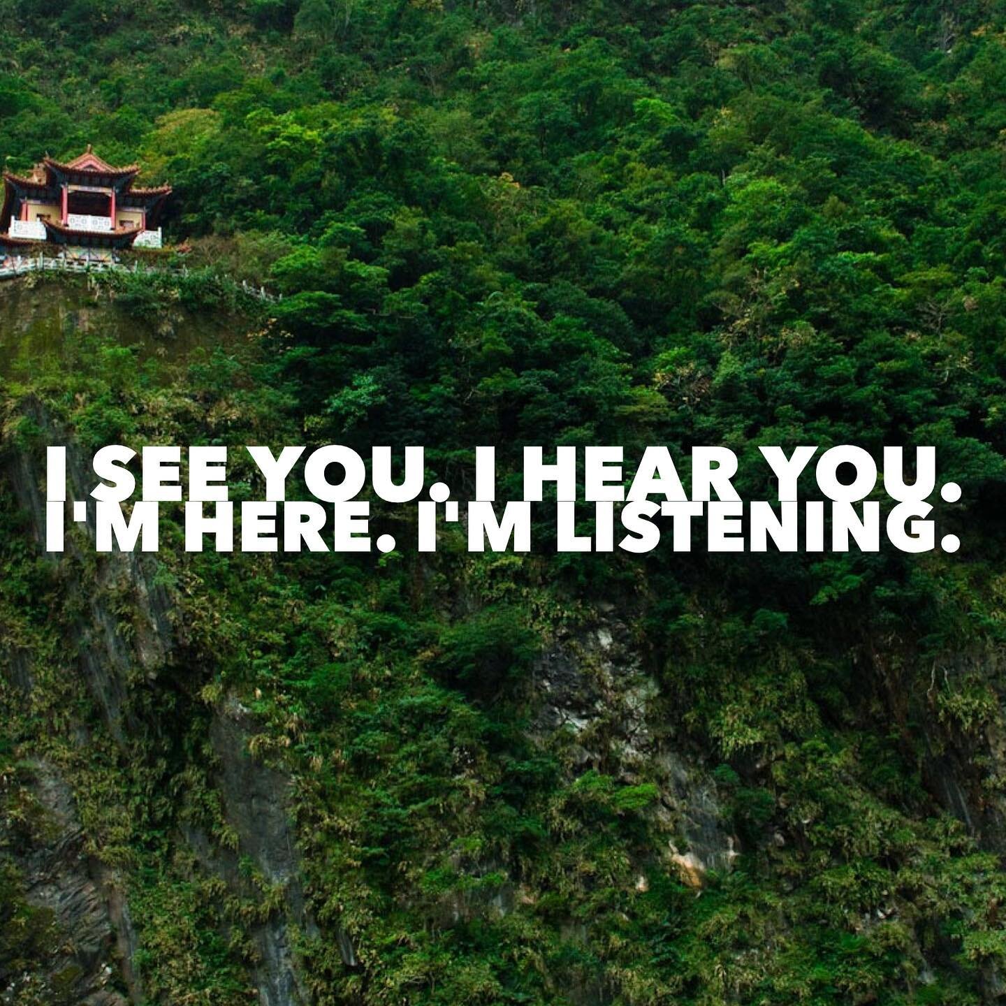 It's sometimes hard to think of what to say to a friend or loved one who needs support. #iseeyou #ihearyou #imhere #imlistening #mentalhealthawareness #mentalhealthawarenessday #worldsmentalhealthday