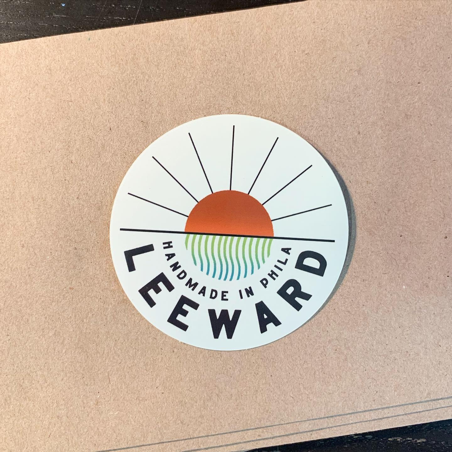 We got some new Leeward swag. We&rsquo;re selling these vinyl stickers for $4 each and donating all proceeds to @spiritsup215 - an organization founded by our friend Sudan, helping bring healing to the Black community in Philly through movement and t