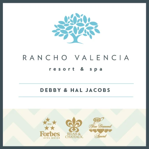 An image of the Rancho Valencia Resort & Spa logo.