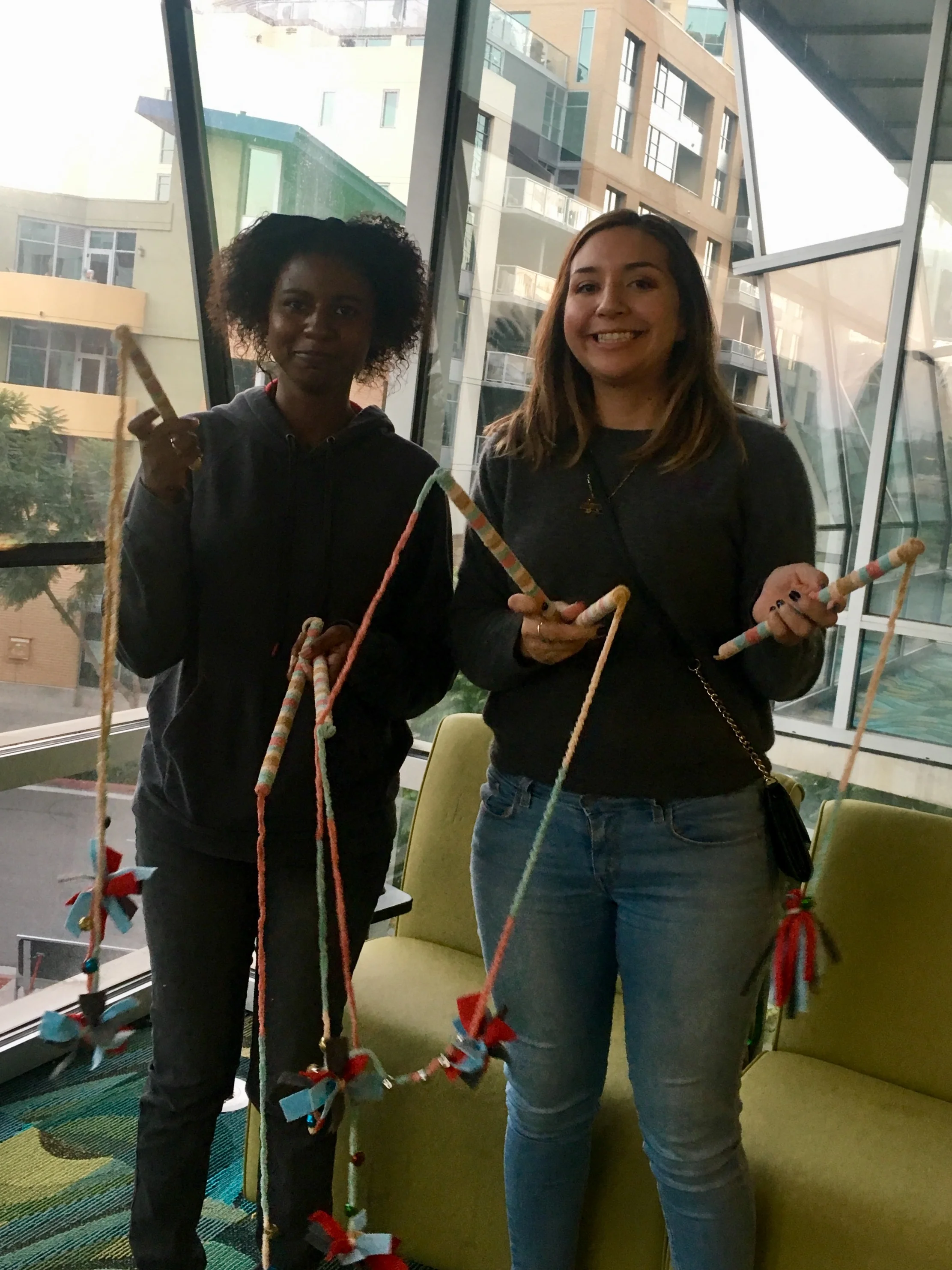Our WAWS student Antonise (left) and her mentor Brittany volunteered together for the local humane society.