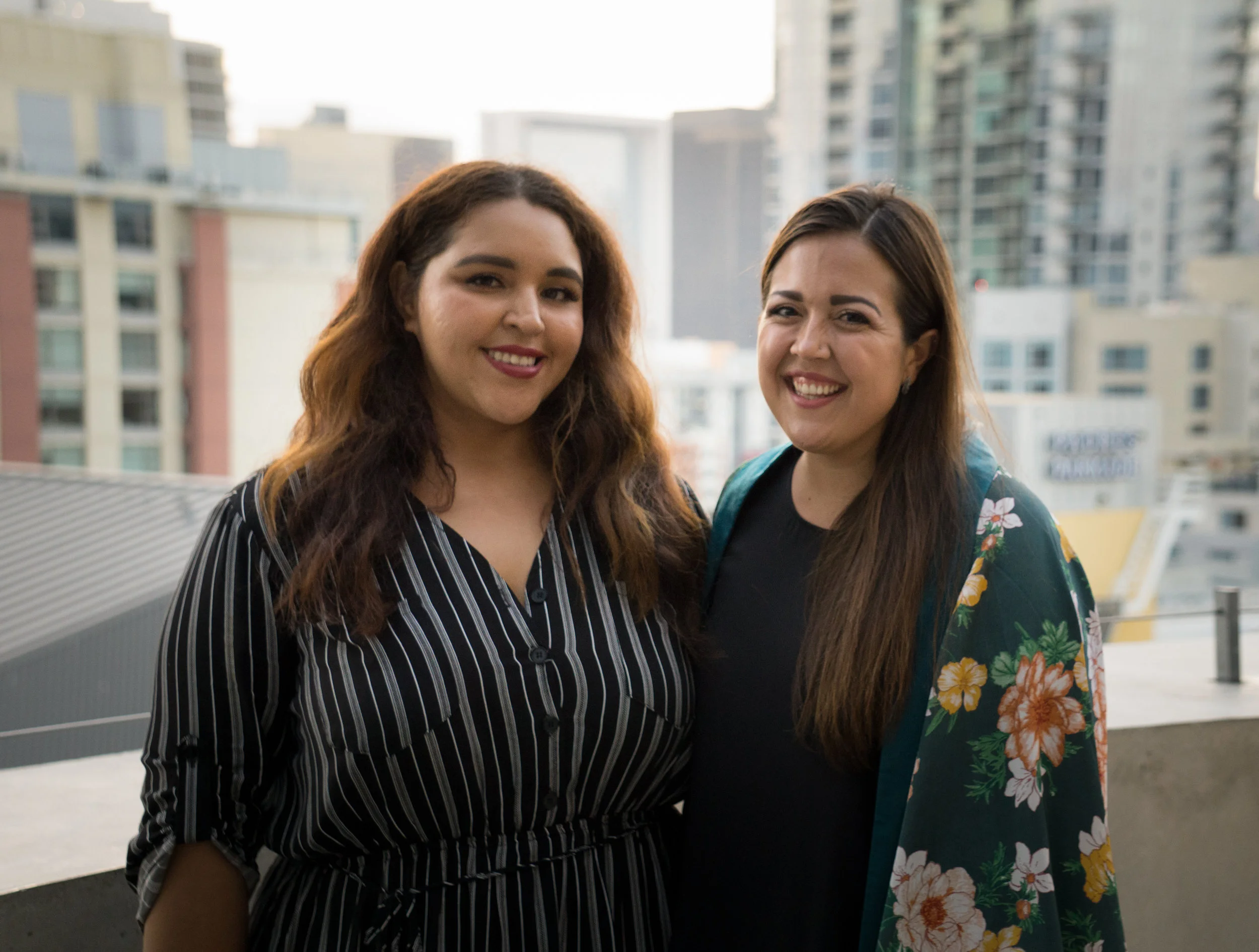 An image of Lexi (left) with our Teen Services Program Manager Jessica Fryman at the 2018 WAWS Scholarship Award Ceremony.