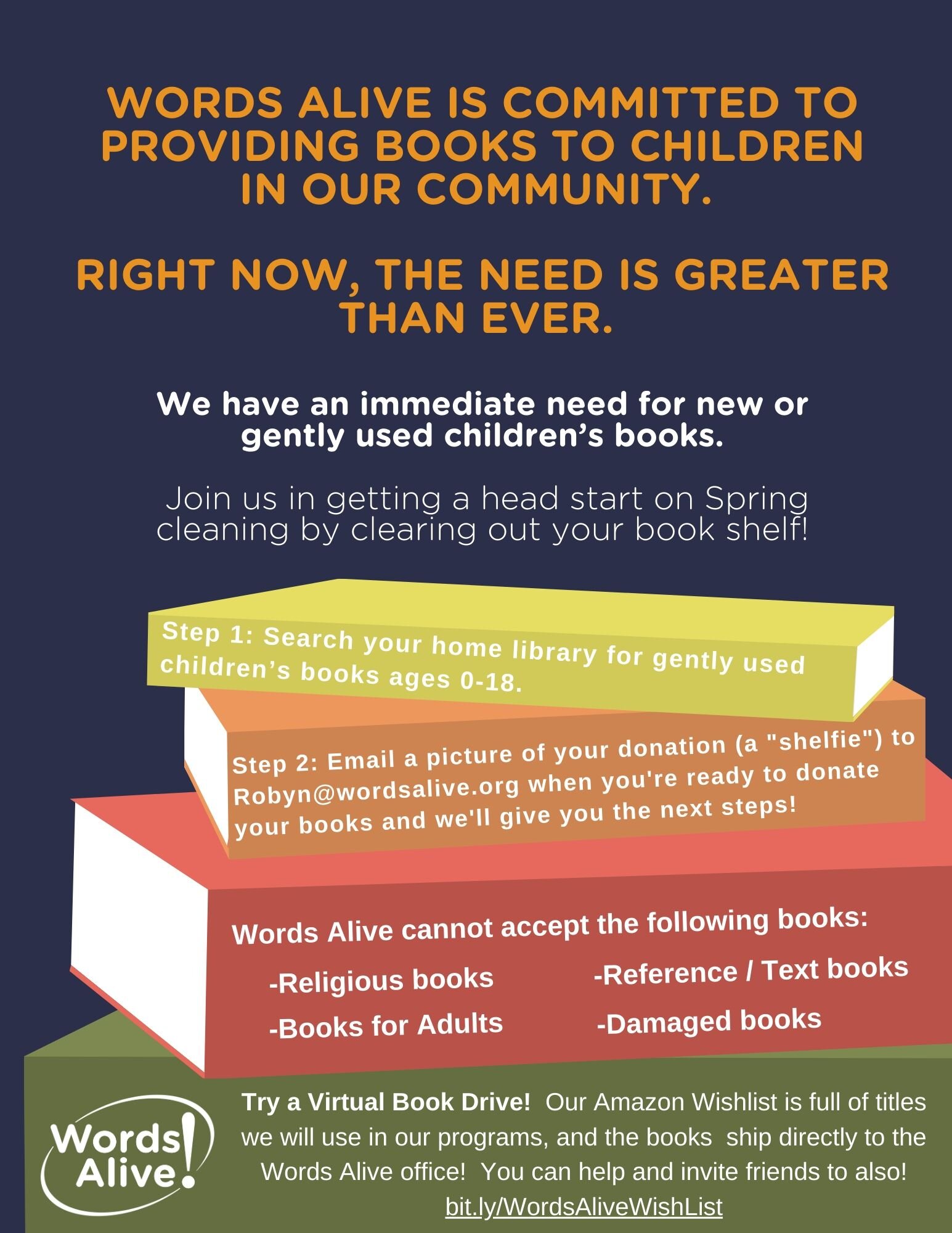 Our Community Needs Books — Words Alive