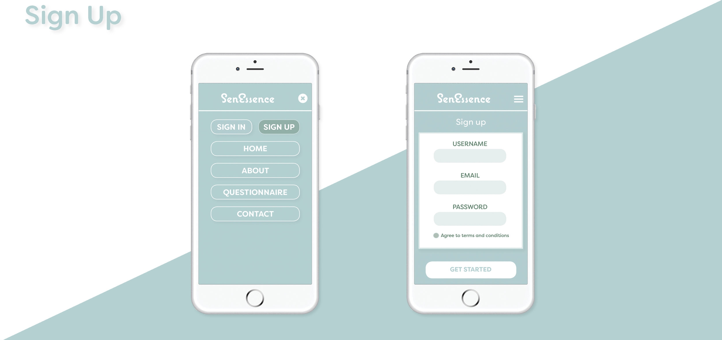 The viewer is able to become a member of the SenEssence community. As a member, they have access to articles related to their needs and are able to keep and organize messages. 