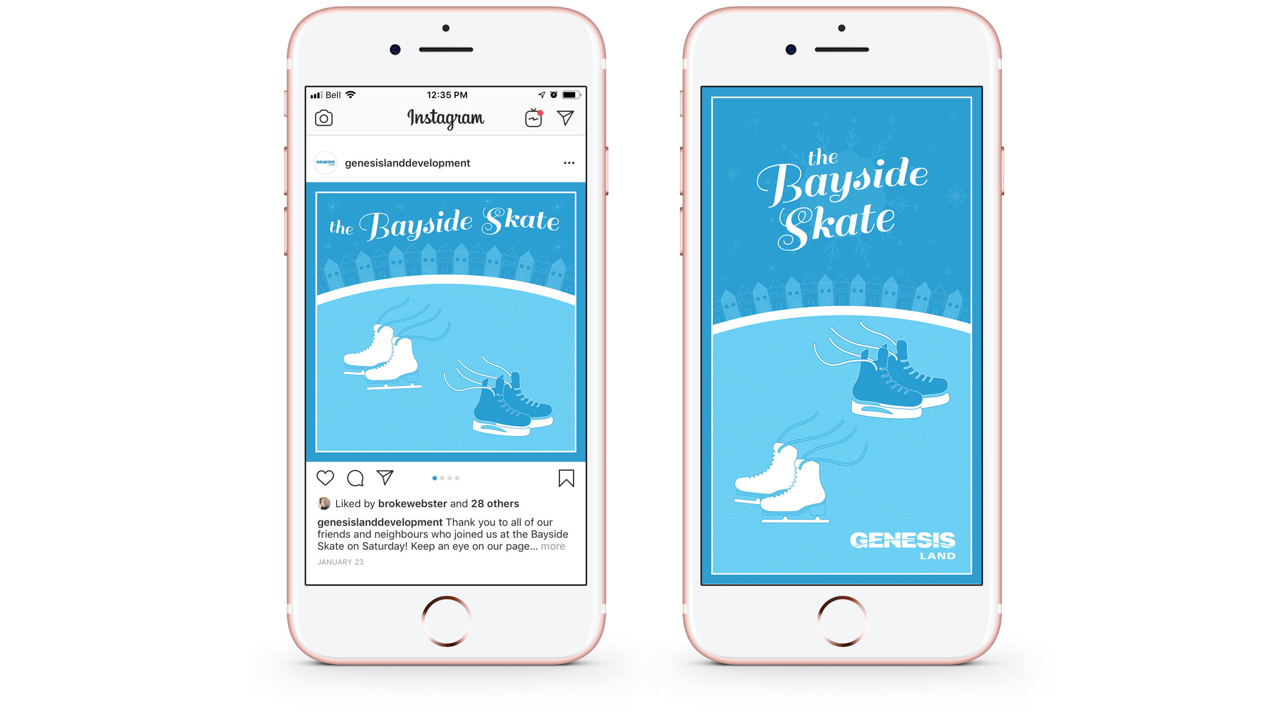 I ensured that all assets followed the same style guide and were legible at every size, including e-invitations.