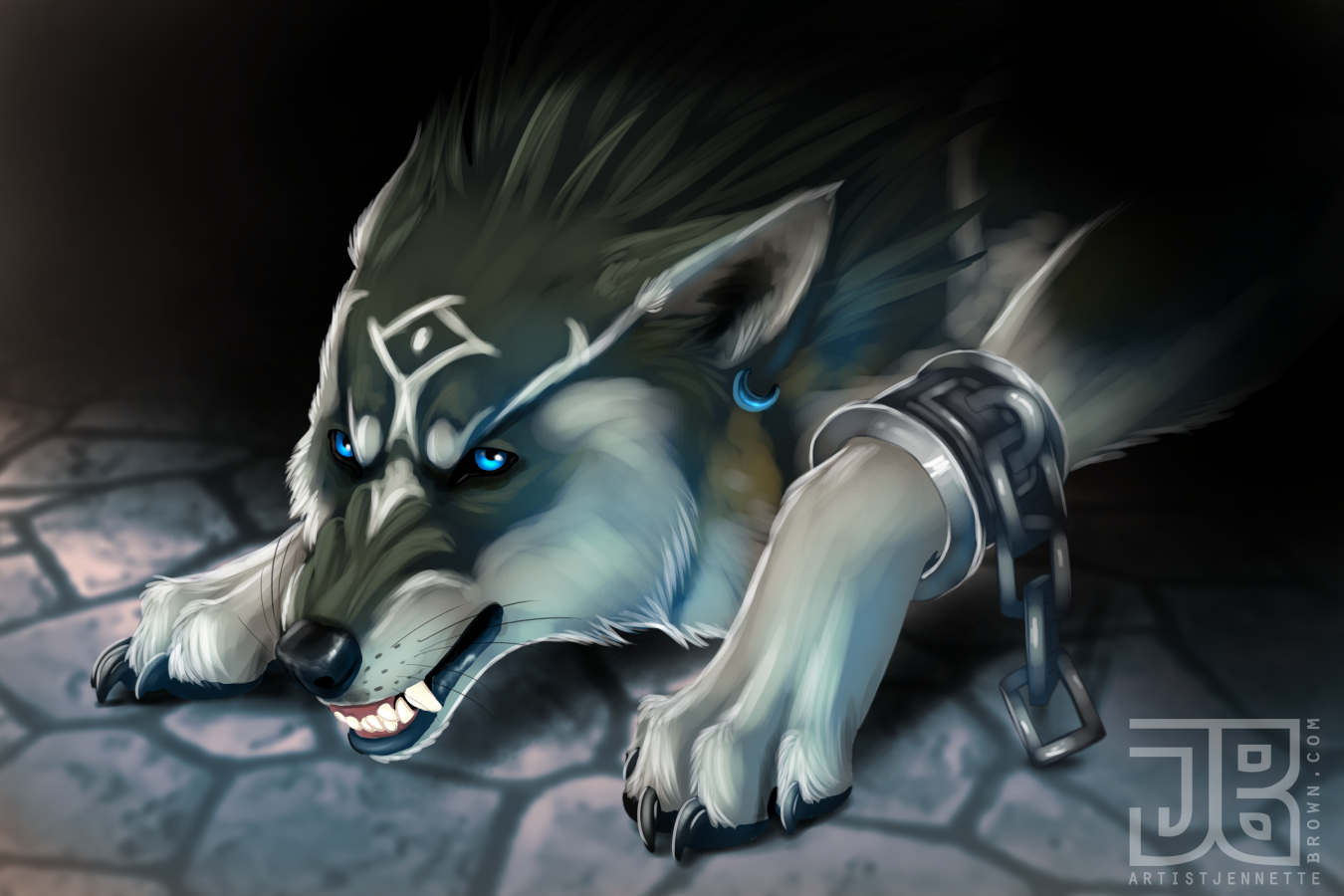 Twilight Princess Wolf Link Prints And Posters Artist Jennette Brown