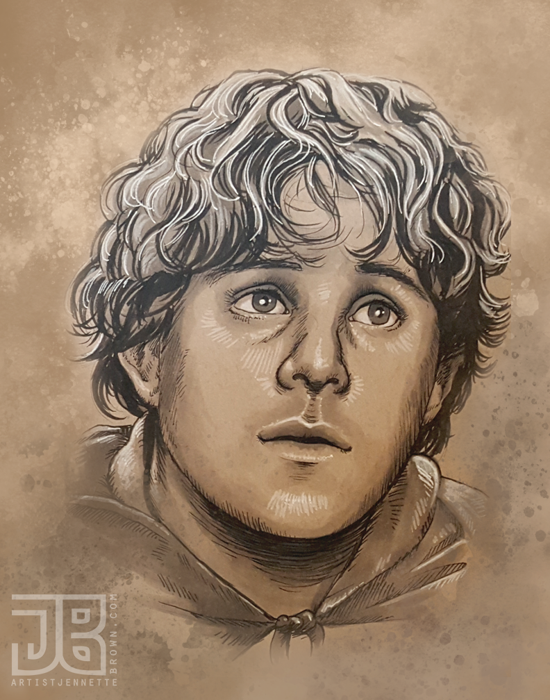 The Lord Of The Rings Samwise Portrait Prints And Posters Artist Jennette Brown