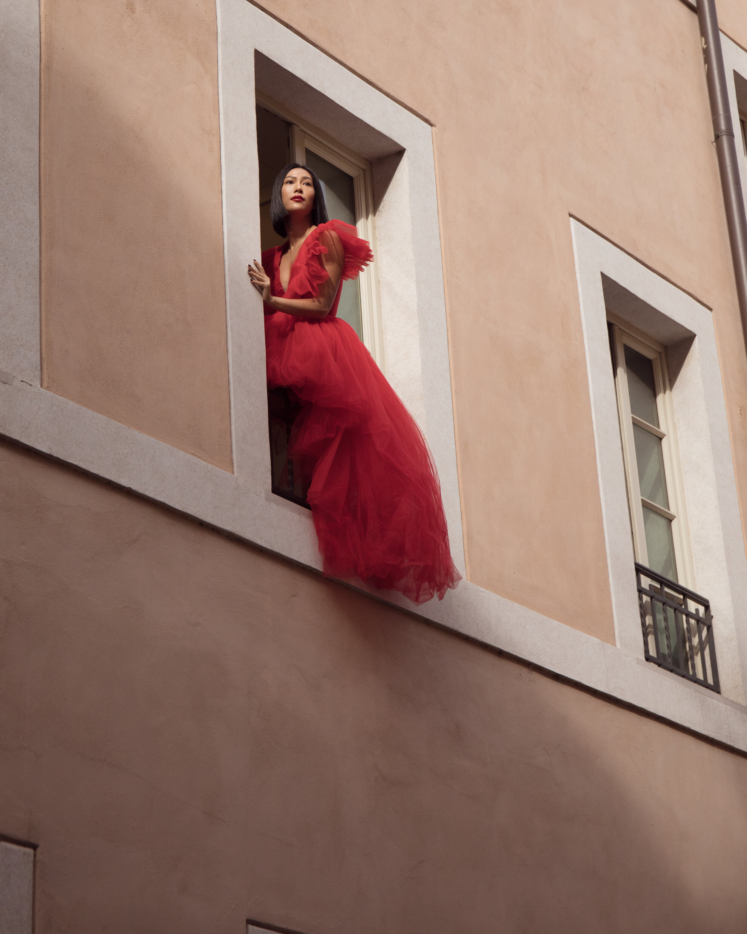 Molly Chiang for H&amp;M x Giambattista Valli .Oct 2019. Rome Italy