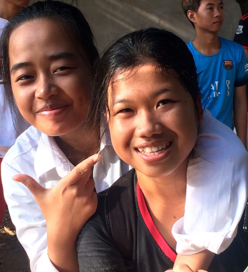 Srey Neang (left) and Cheata (right)