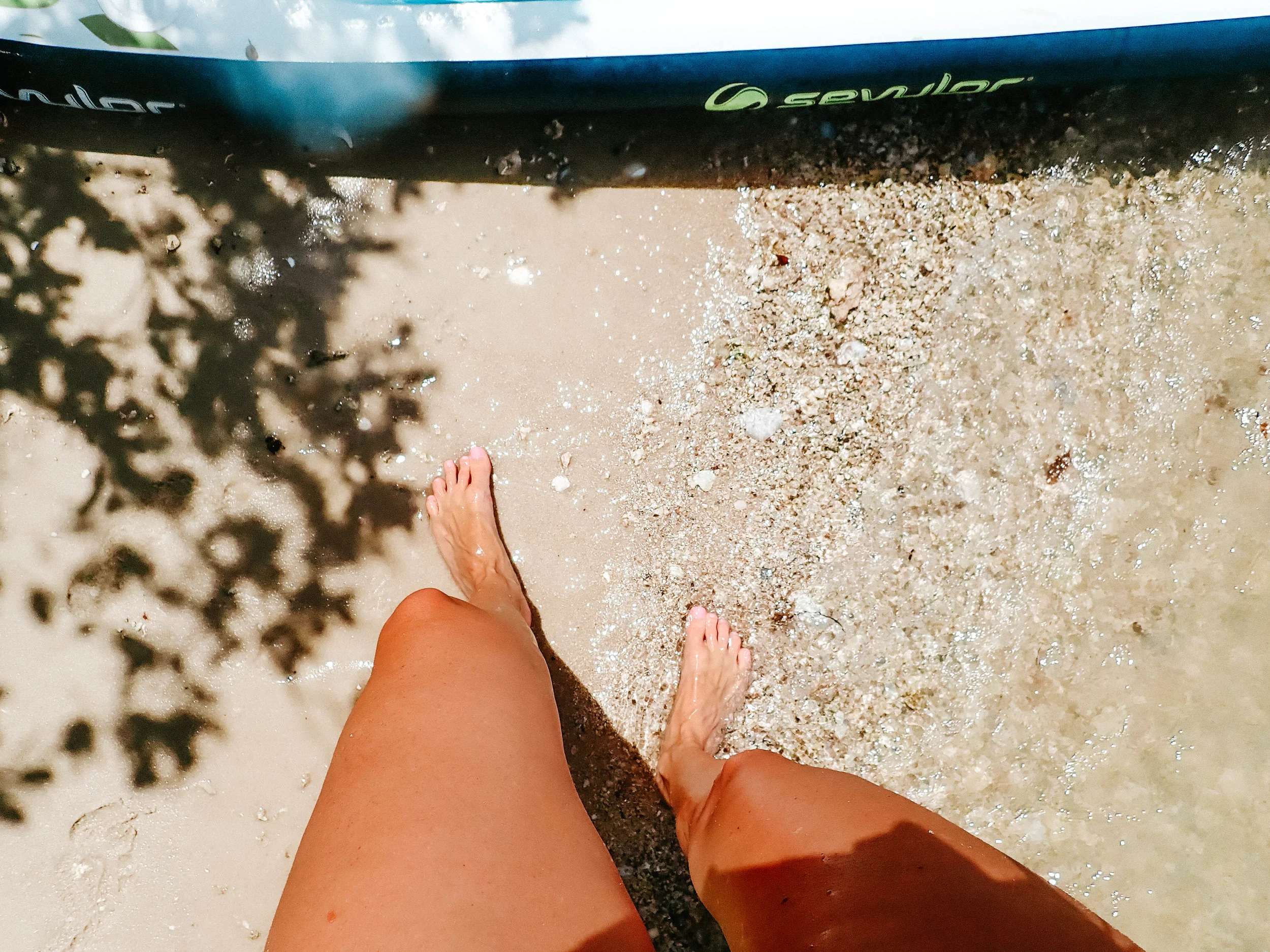 ^Checking my board before heading back to the mainland^