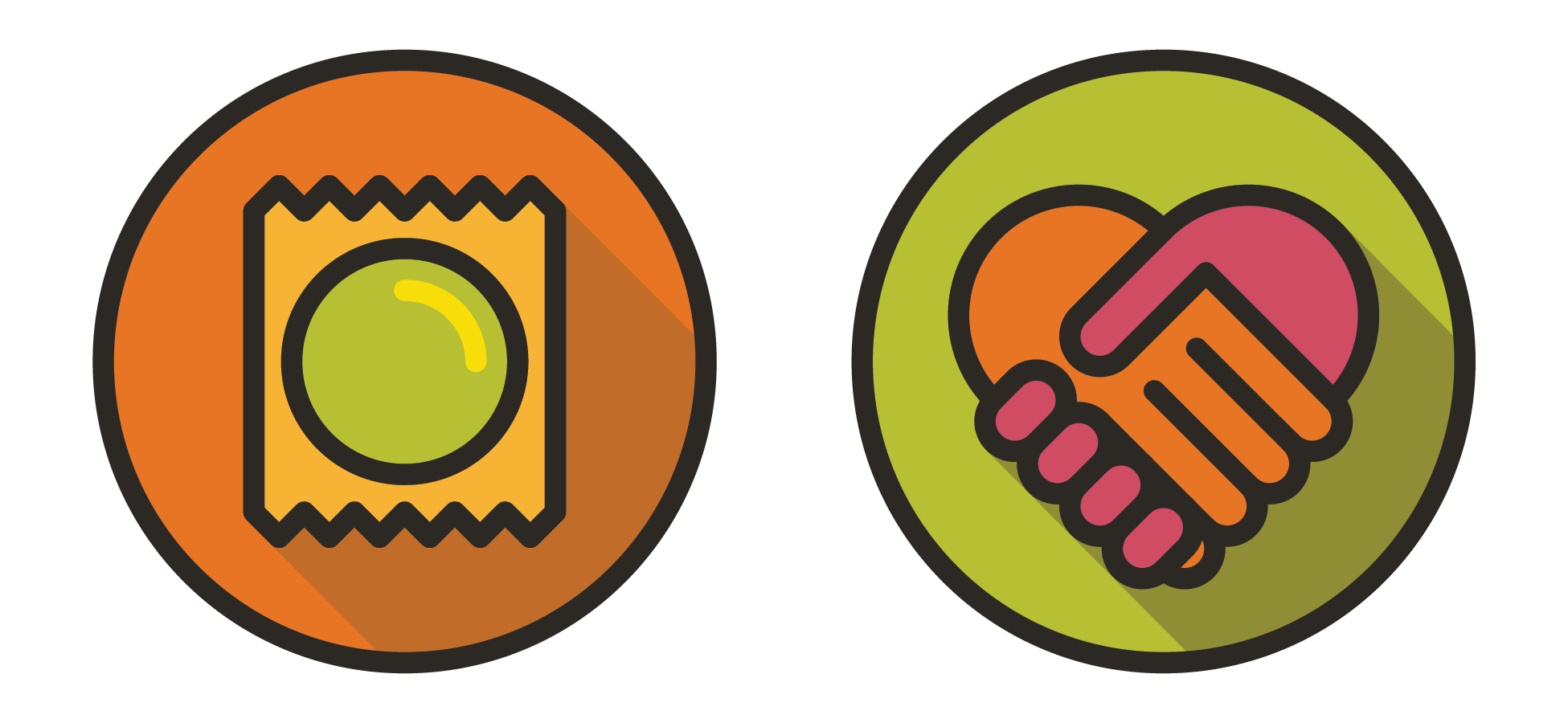 HIV vector icons, 2019