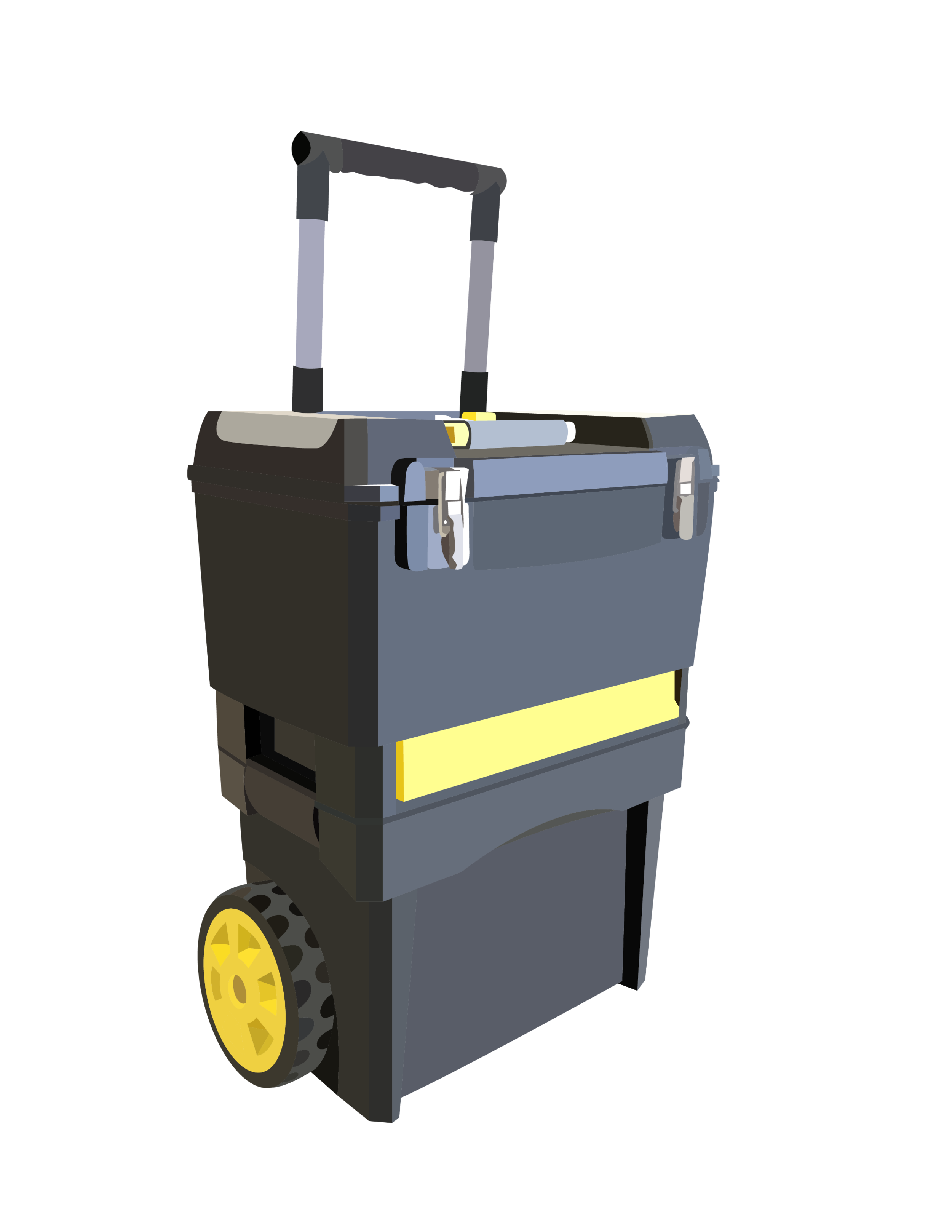 Vector illustration of a THS Health Educator outreach bin, 2019