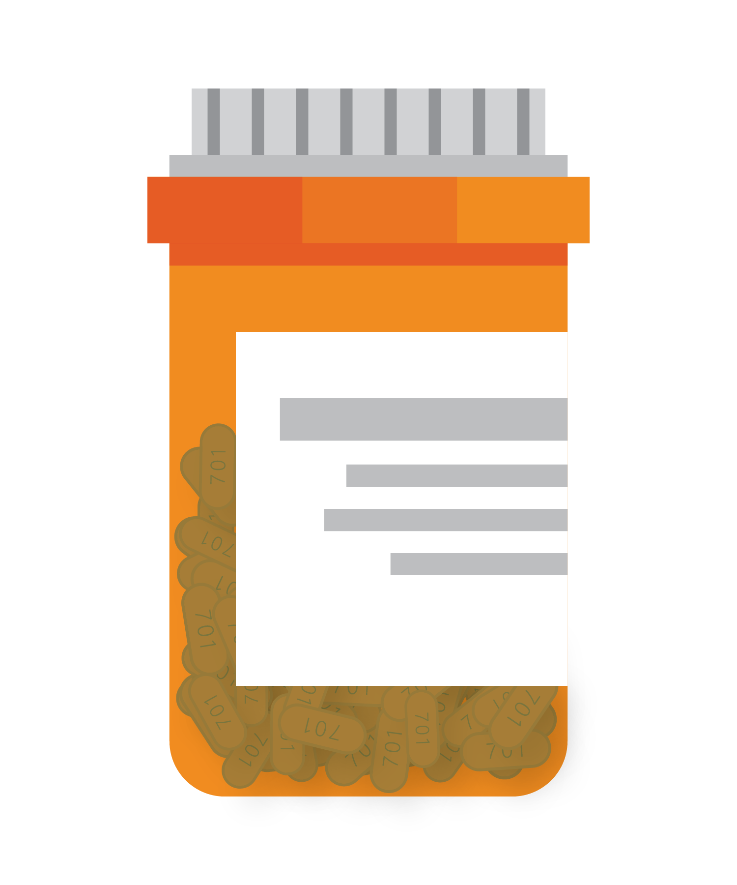 Vector pill bottle design (PrEP/Truvada), 2019