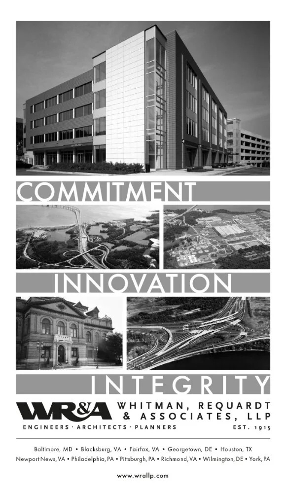 Print advertisement for Whitman, Requardt &amp; Associates, 2011.