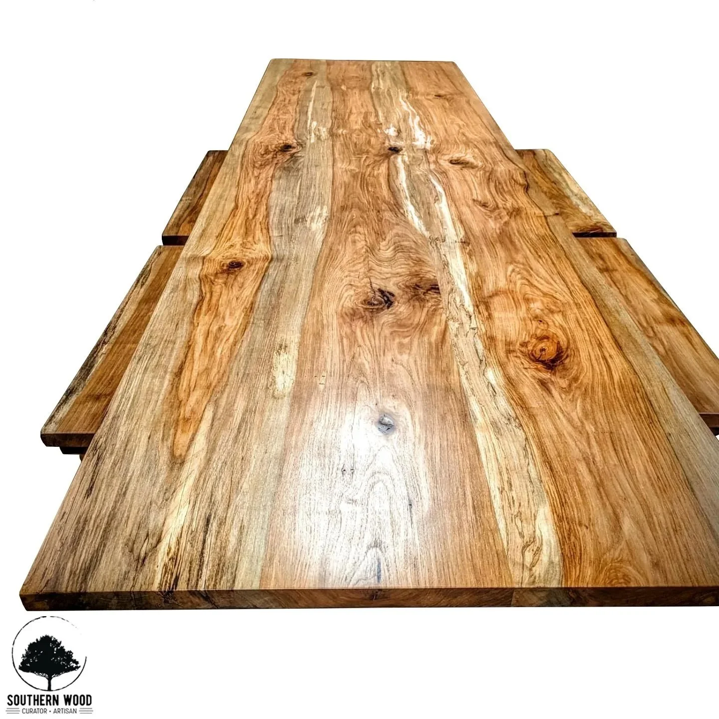 Pecan wirebrush dining table