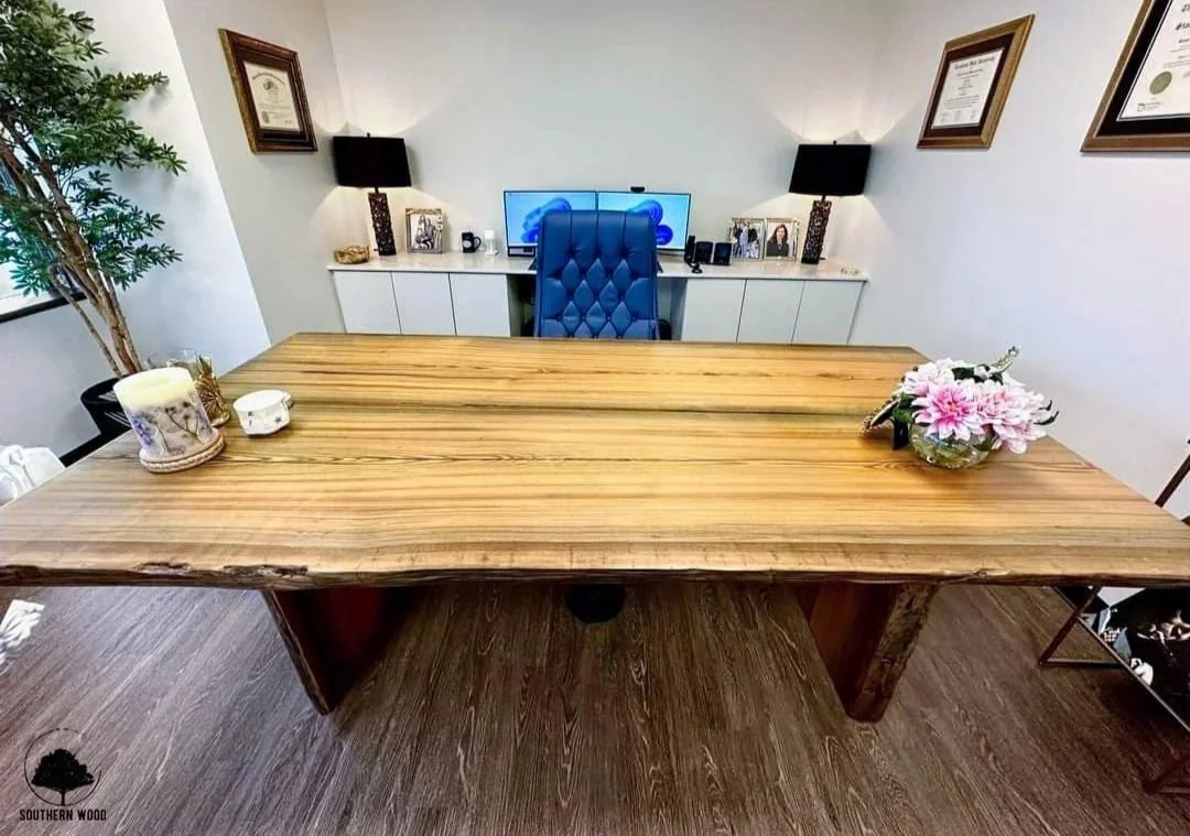 custom wood office desk