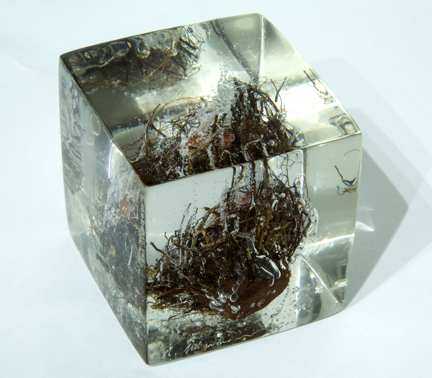 City Root Maquette 2005 wood, clay, metal, glass, resin 3.5" x 3.5" x 3.5"