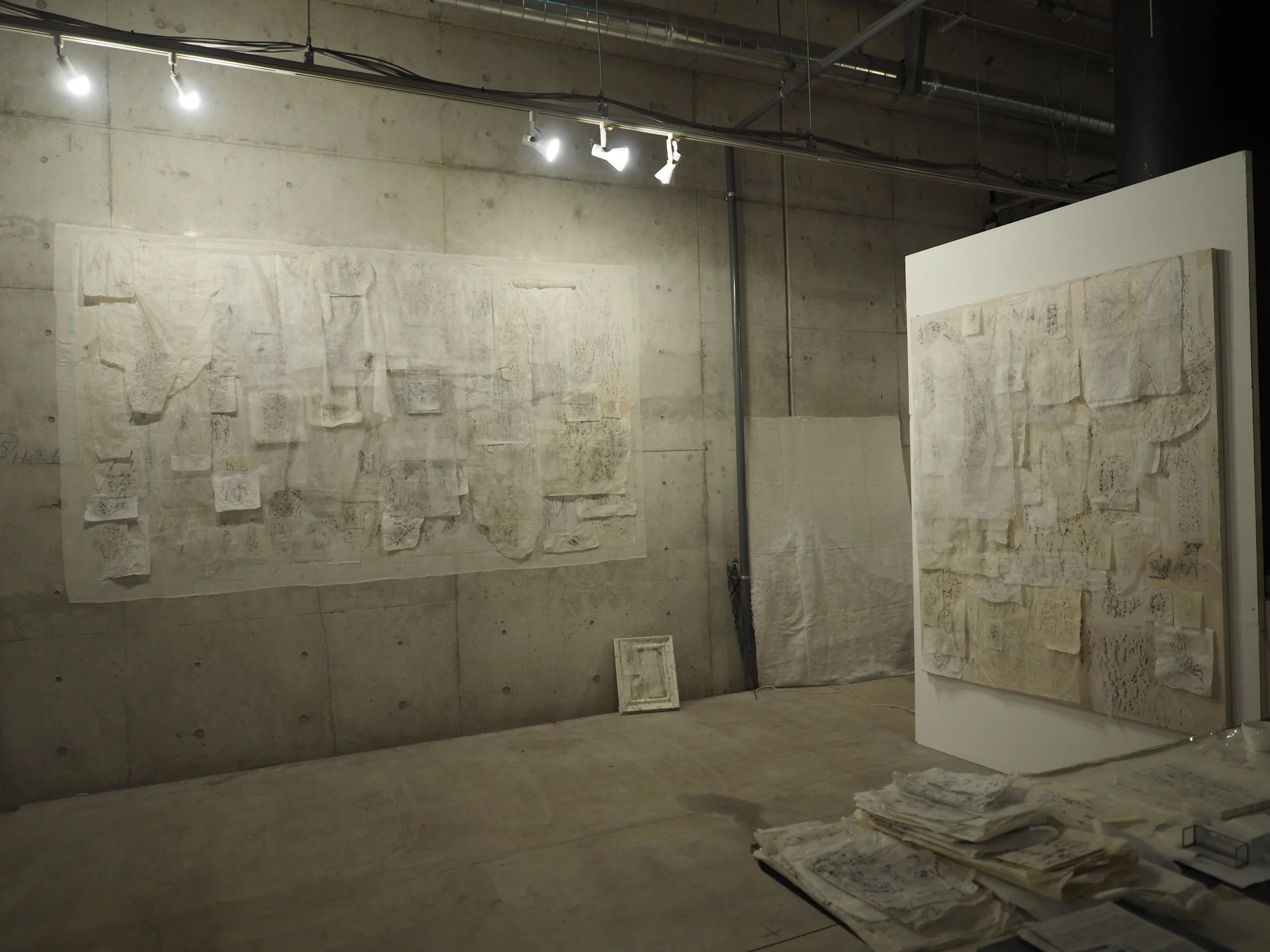 Exhibition view from open studio.