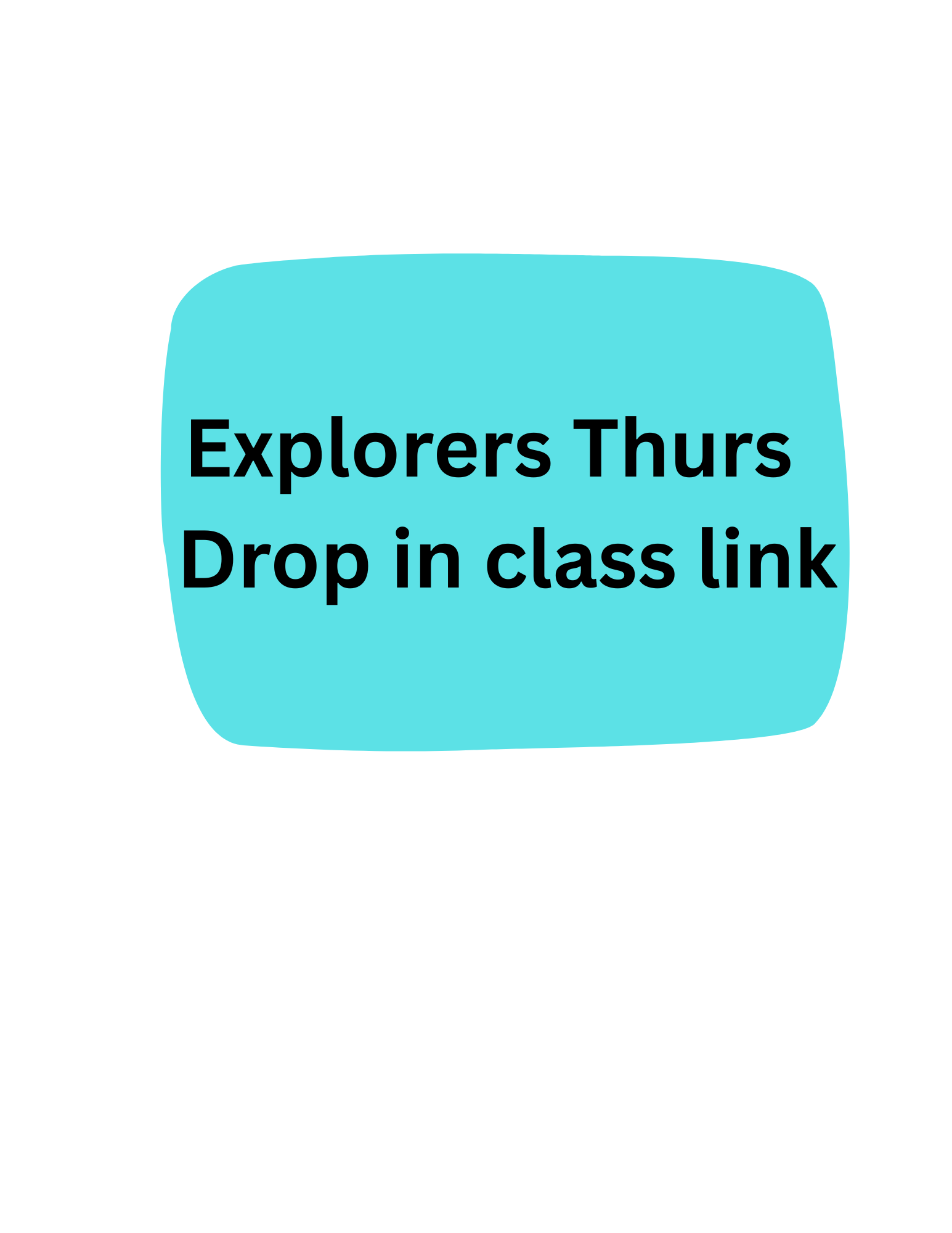 Drop in class link Thursday 2026 Fall session