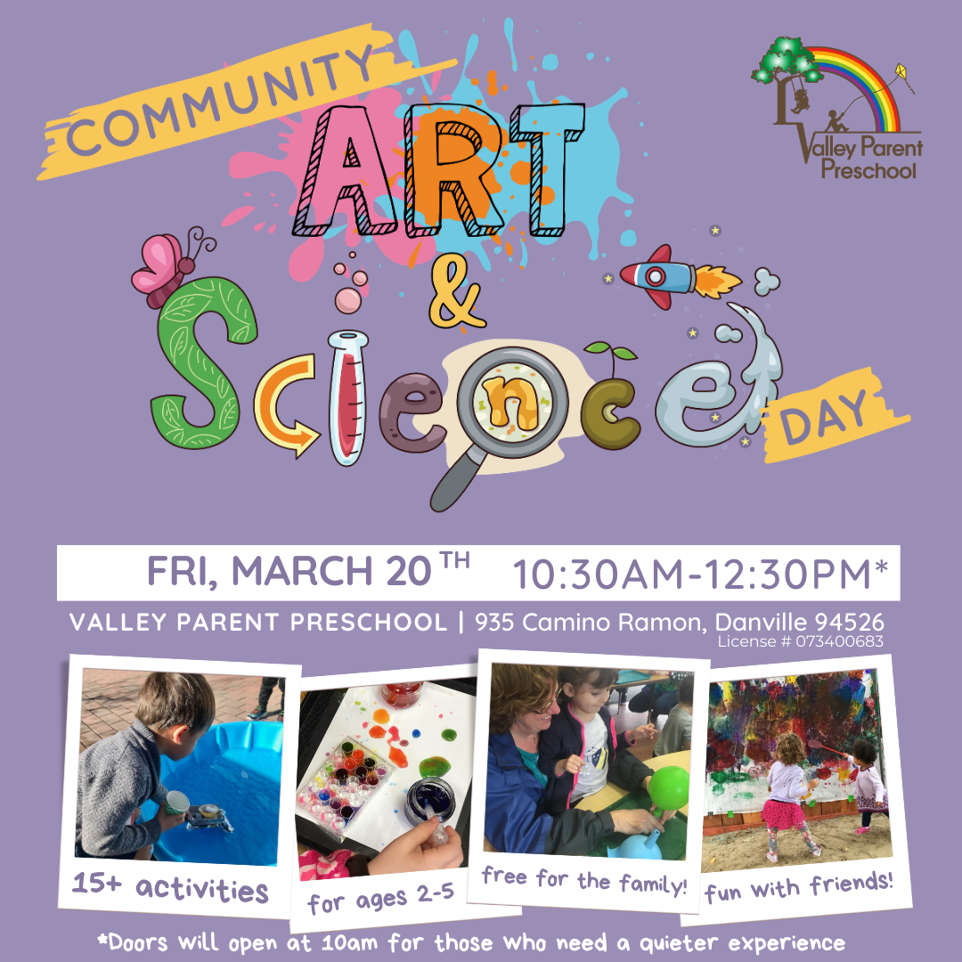 Friday March 20th 2026 Community Art and Science day at VPP!