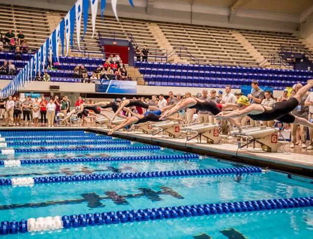4. Indiana University Natatorium Location: Indianapolis, IN USA Scope: After 33 years, the IU Natatorium underwent a major renovation and decided to install two new Natare bulkheads to ensure its esteemed presence continued as a world-class aquatic facility into the 21st century. Facility Size: 20,439 sq. meters Capacity: 6,200 people Completed: 1982/2015