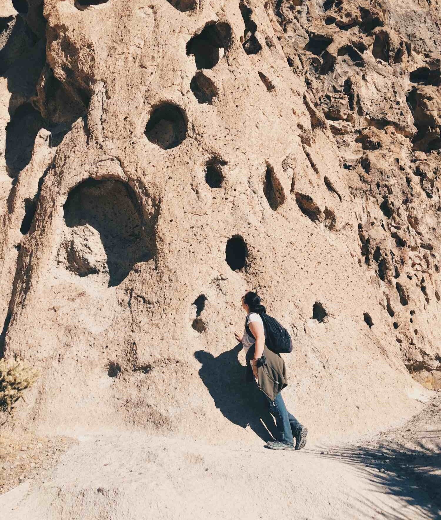 Hiking the Hole-in-the-Wall Rings Trail at Mojave National Preserve