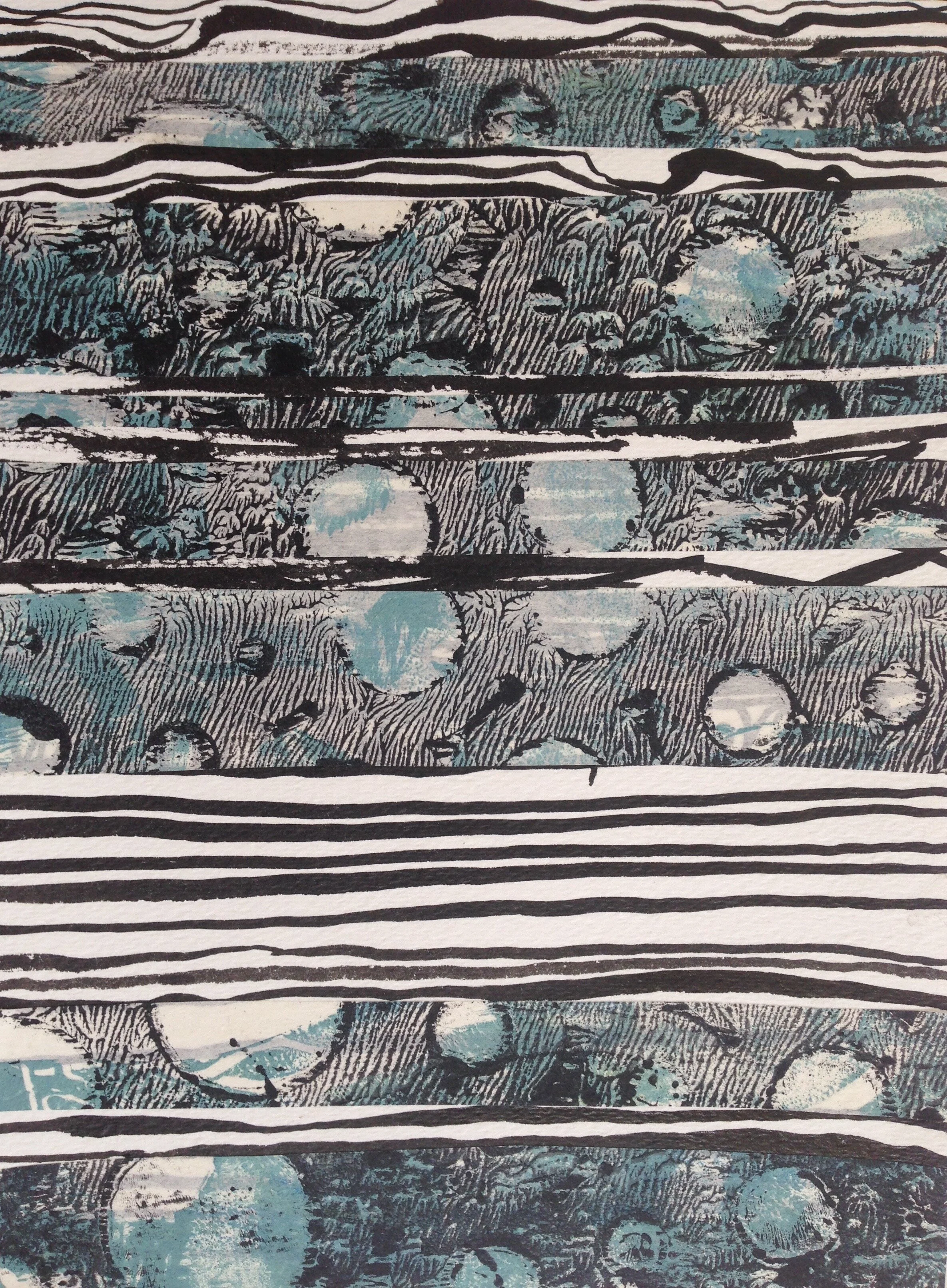 REPETITION & RHYTHM IN ABSTRACT MIXED MEDIA COLLAGES