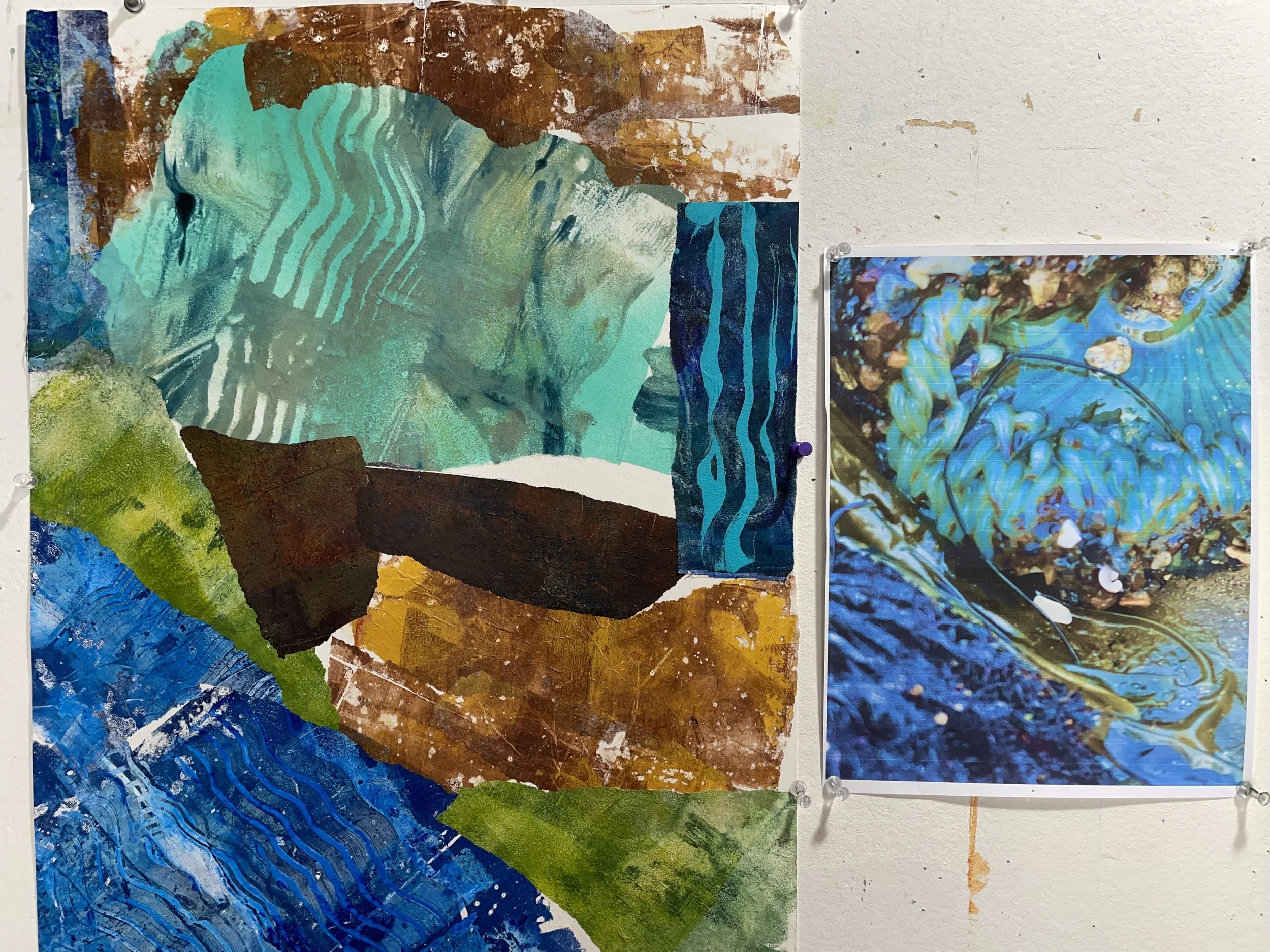 How to Create an Abstract Mixed Media Composition inspired by Nature 