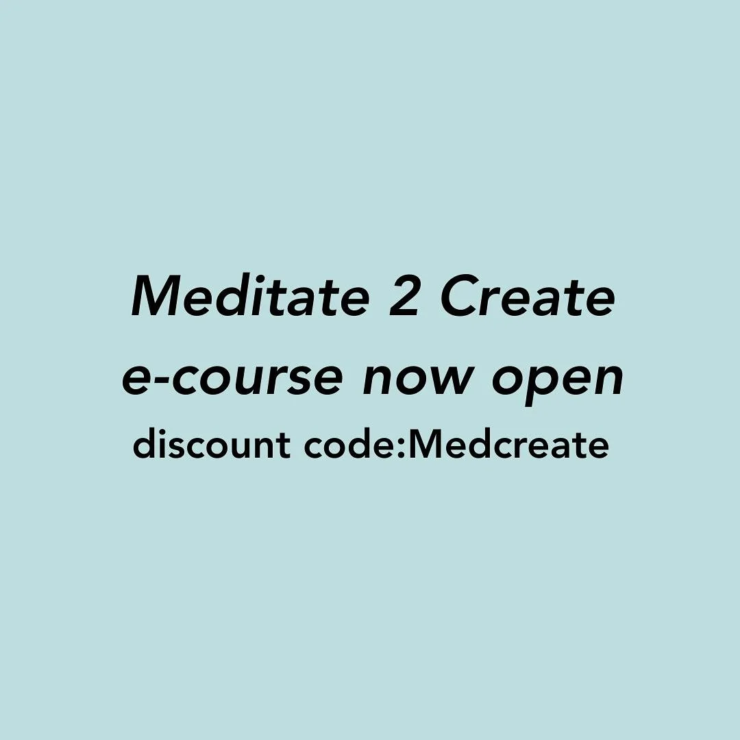 Promo code &ldquo;Medcreate&rdquo; to gain discount on life time access e-course that you can come back to over and over ! #meditateandcreate best way to open your intuitive creative channels. Link in bio to events page