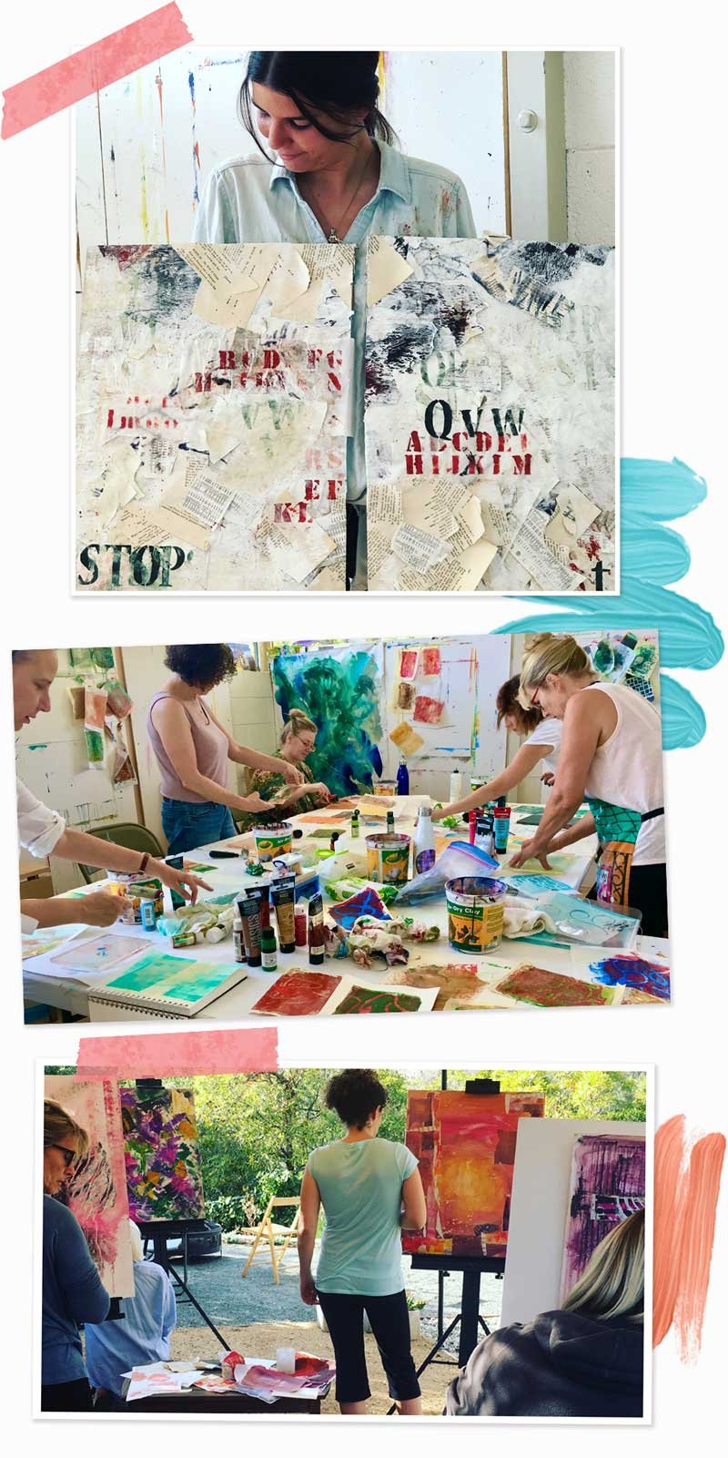 art and painting classes near me — The Art Process with Kathy Leader