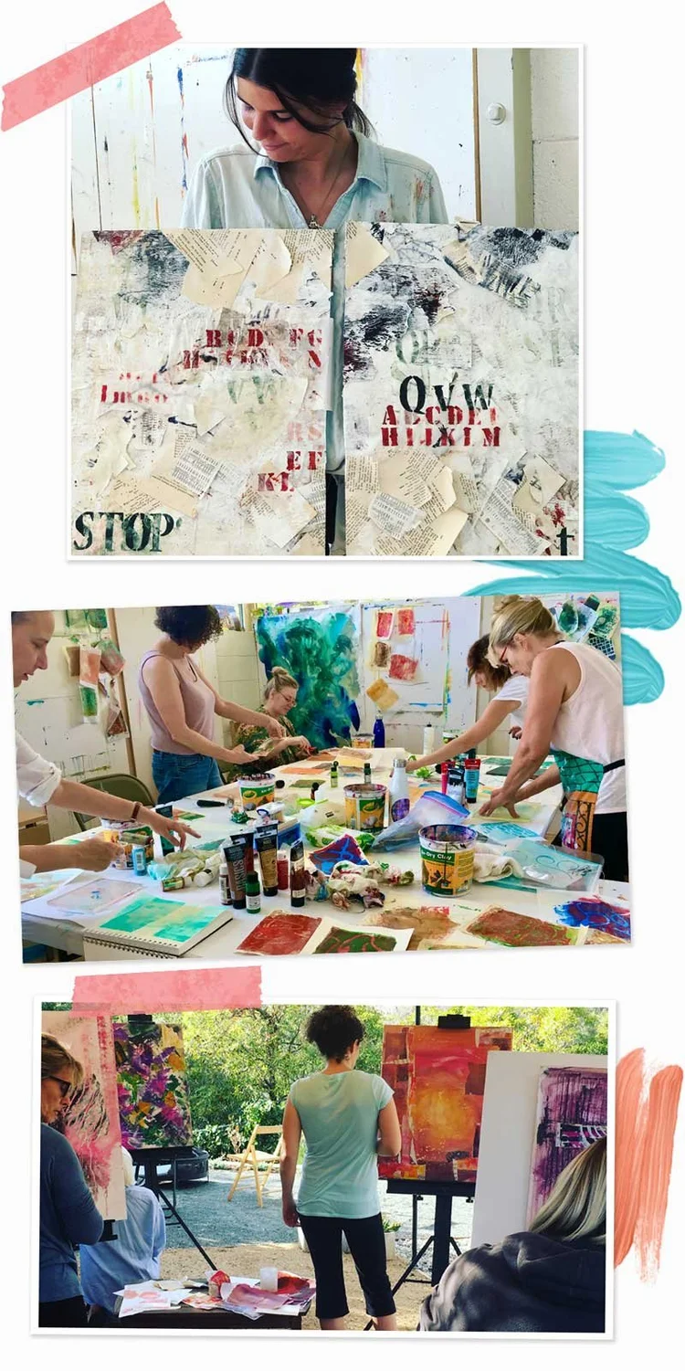 art and painting classes near me — The Art Process with Kathy Leader