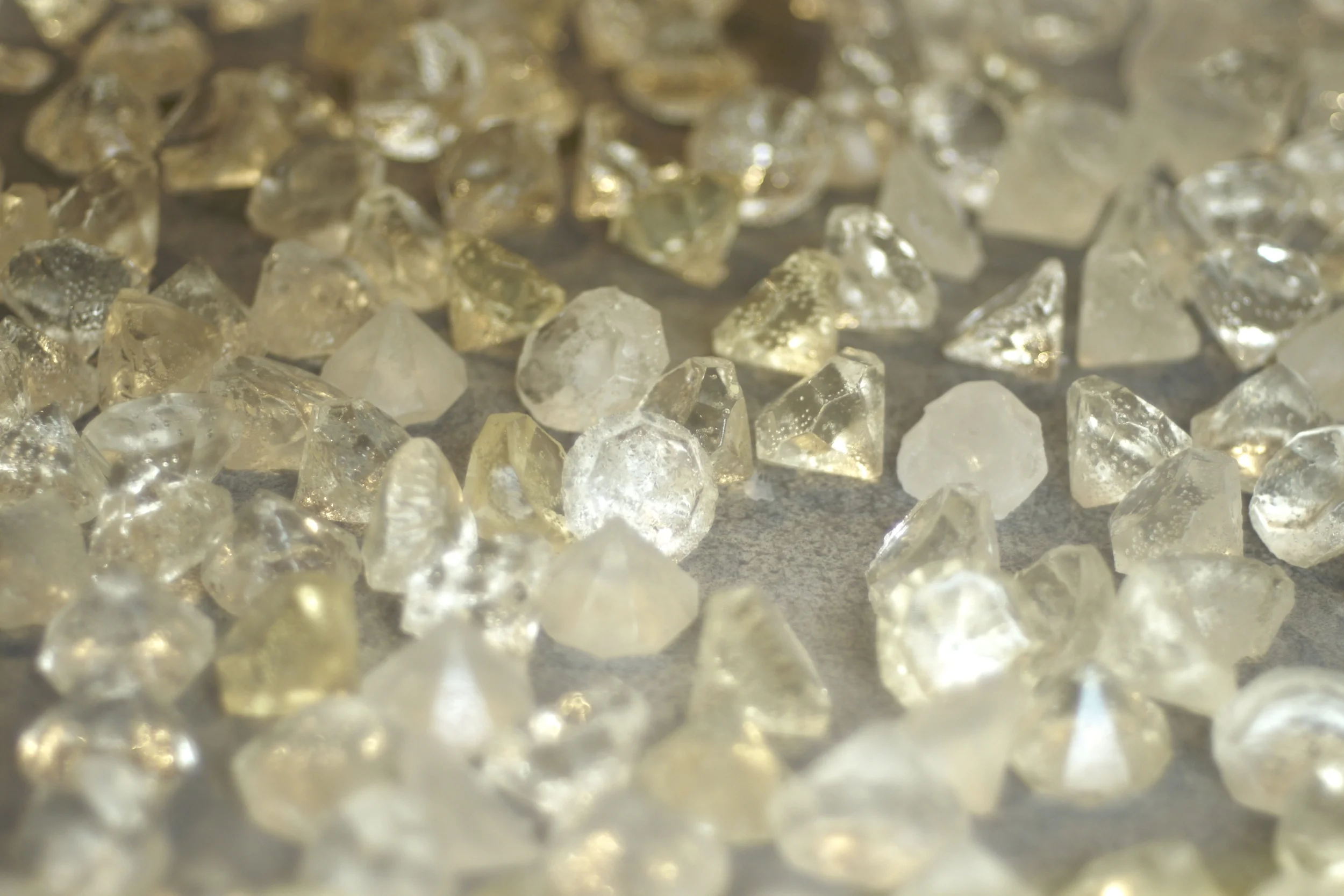 Diamonds (detail) first day of installation, sugar, 3’ x 4.5’ x 2”