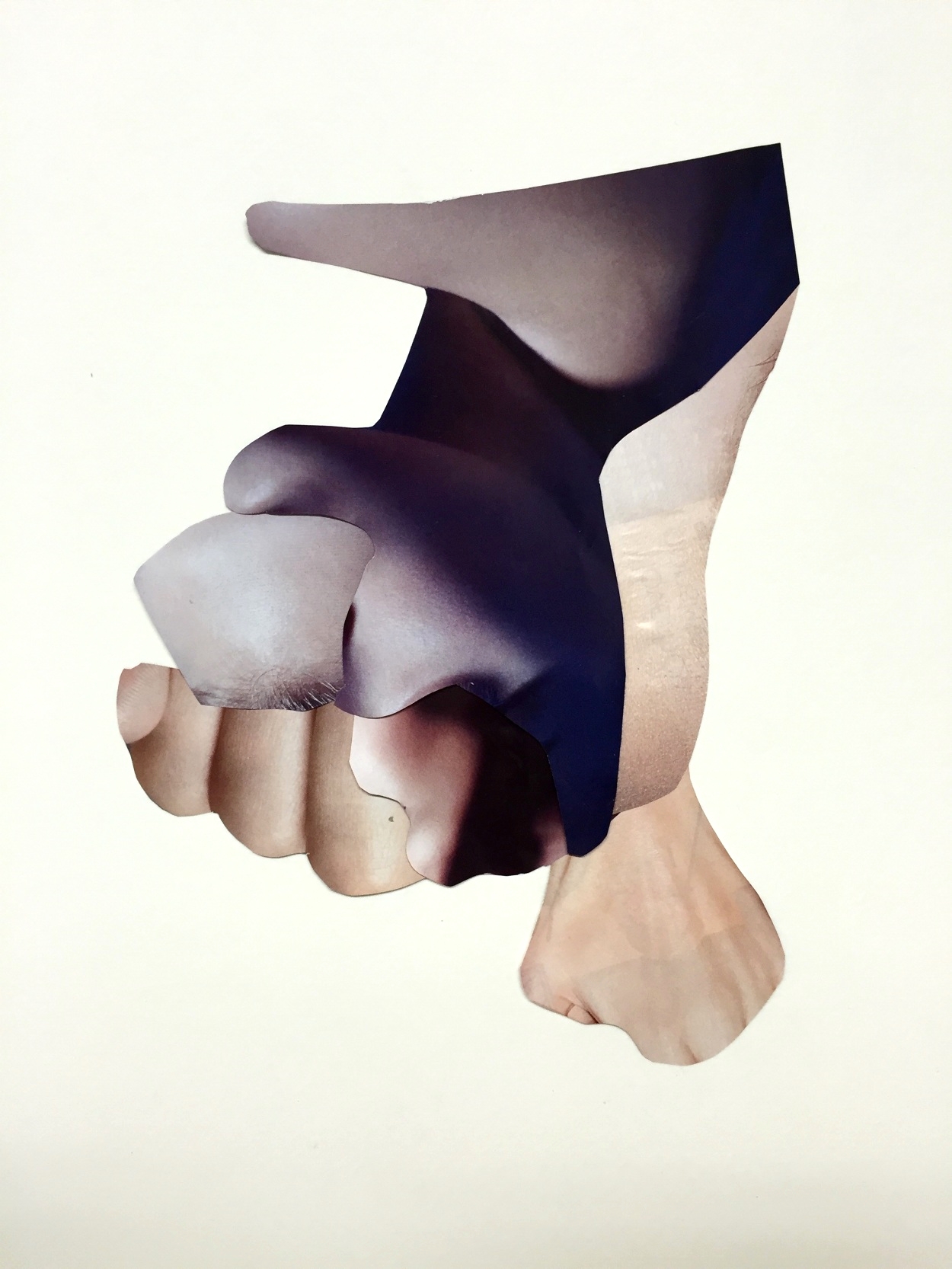 "UNTITLED", paper collage, 2015