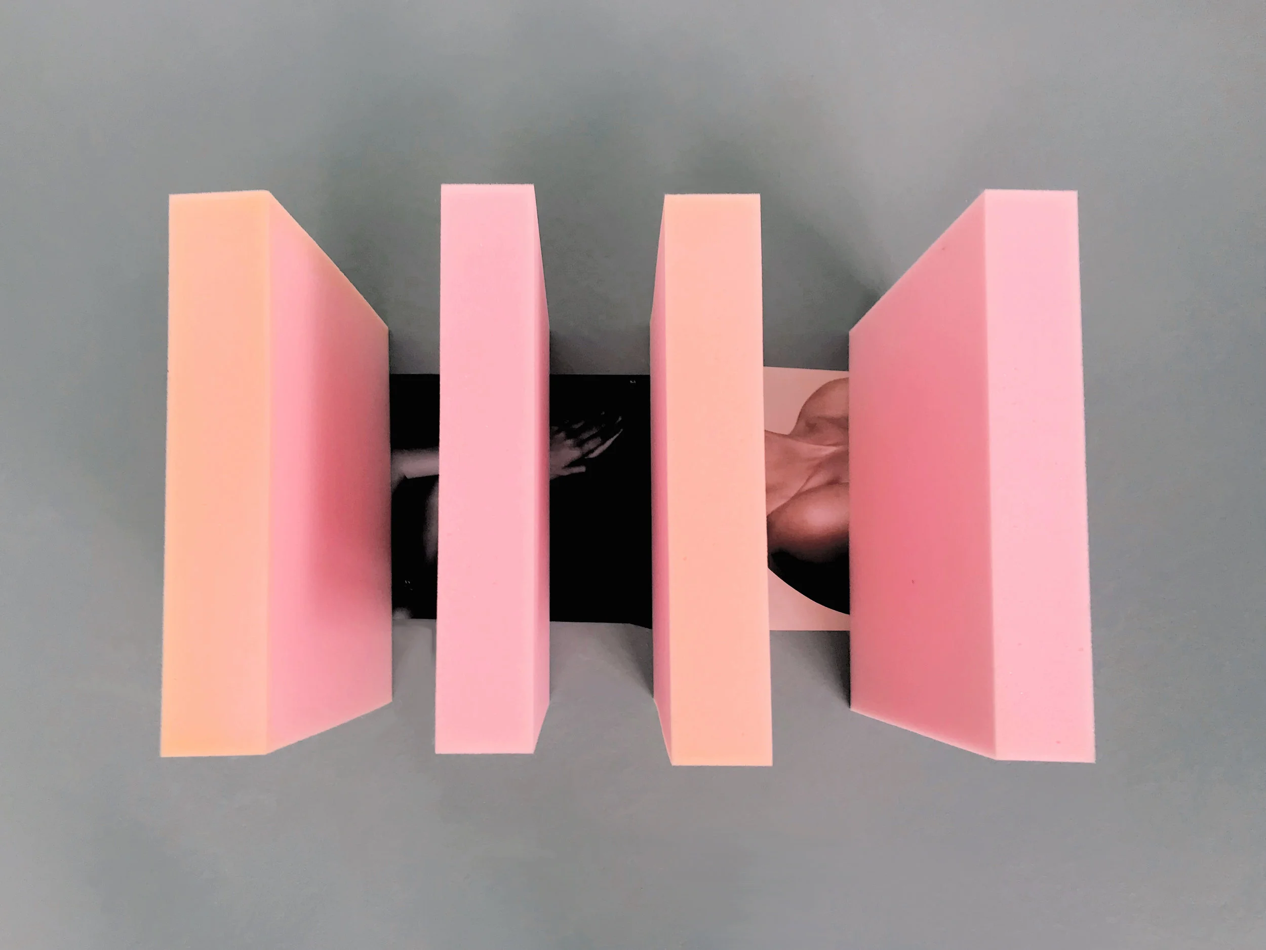 2018, Untitled , Collage and foam
