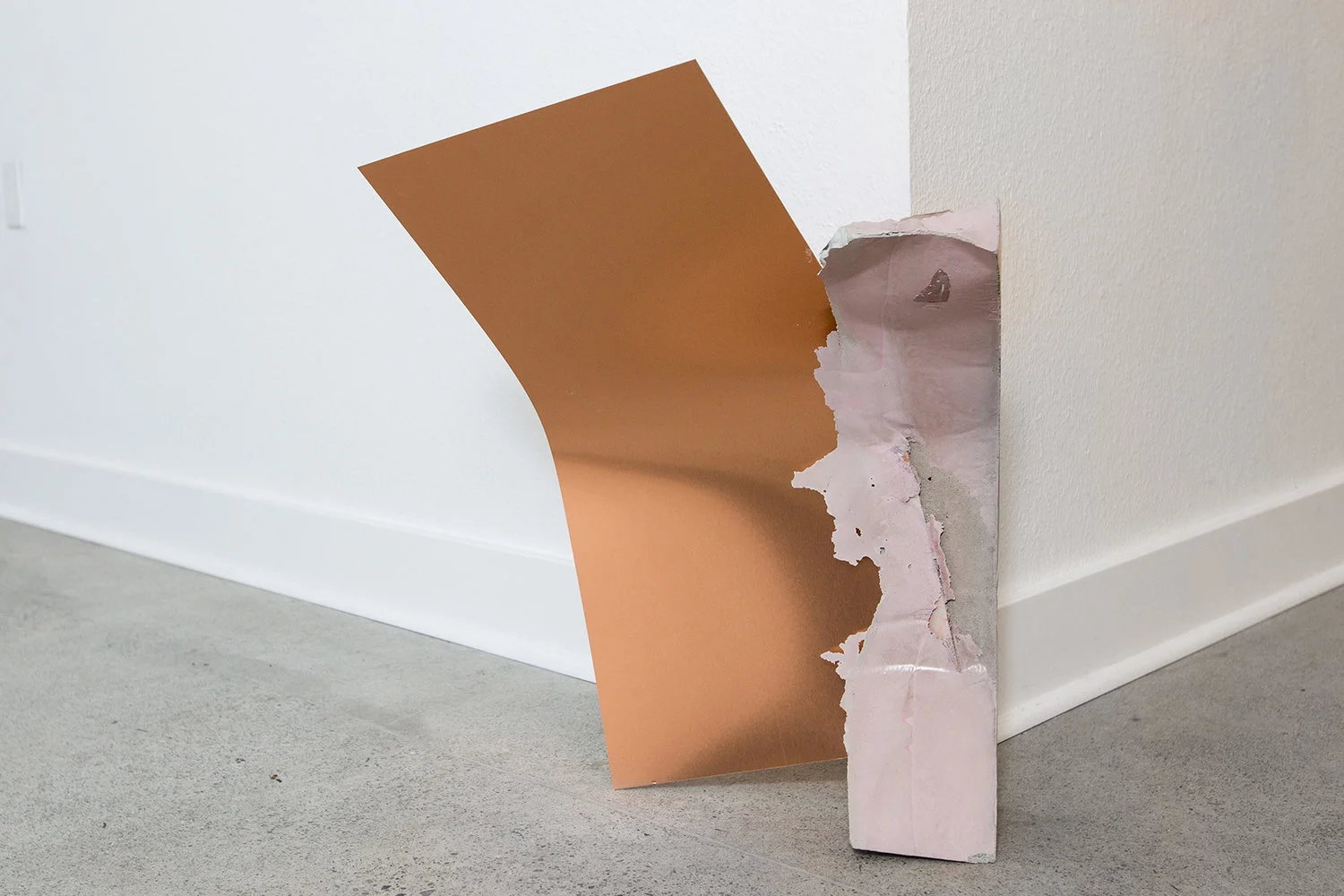 2018, Split Drift , Concrete & copper, 16"x21"x2"