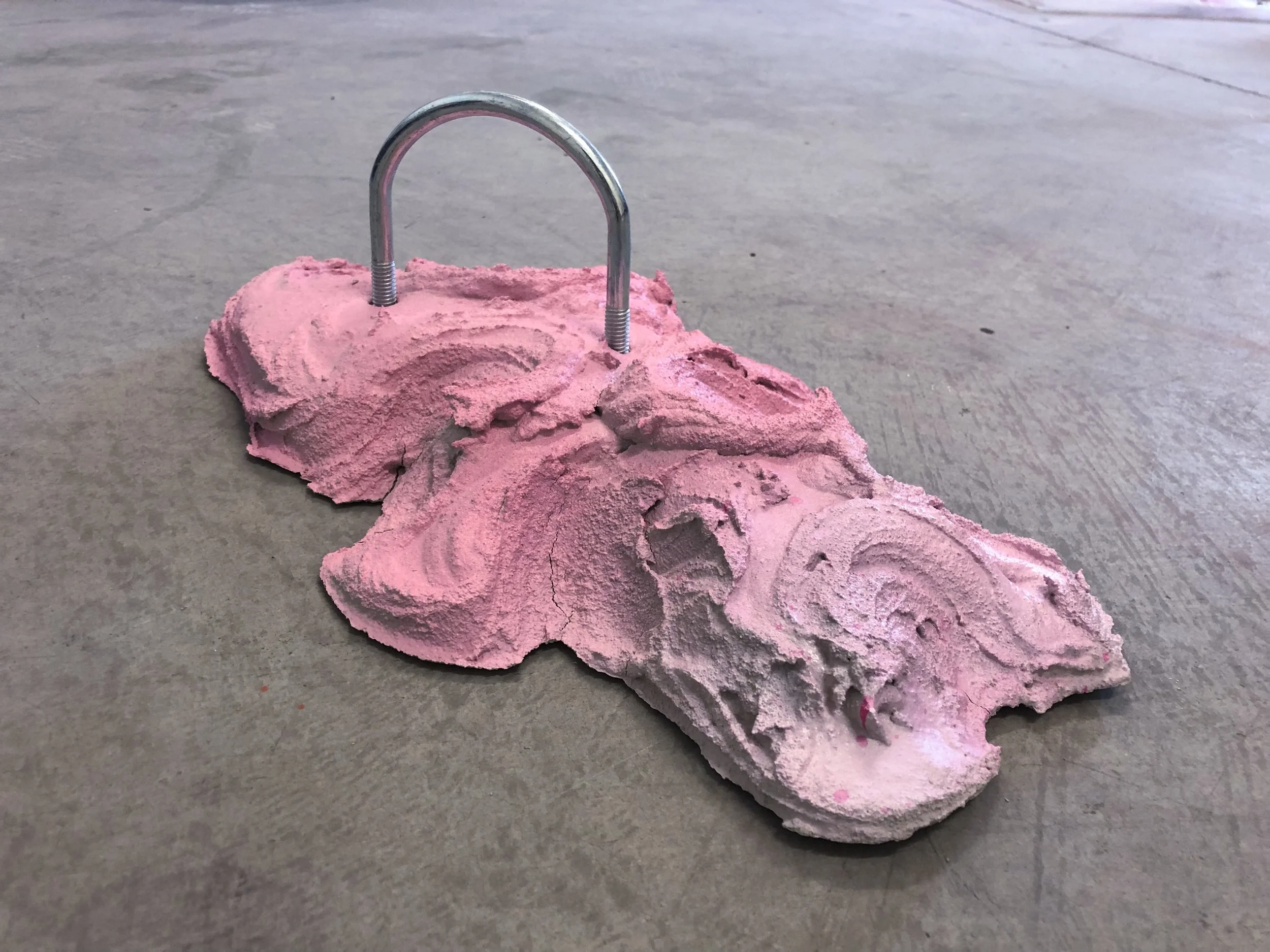 2019, “Ne plus ultra”, concrete, steel bar and pigment