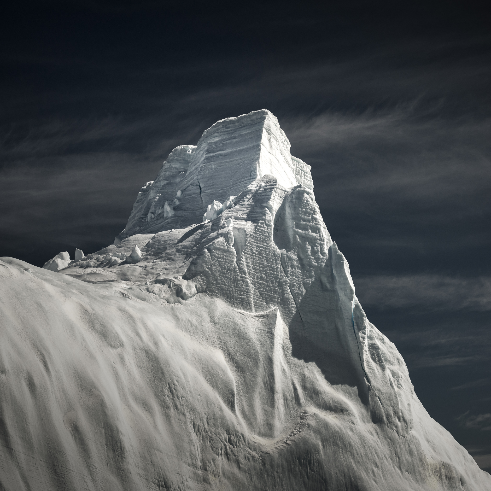 Towering icebergs near Brown Bluff.