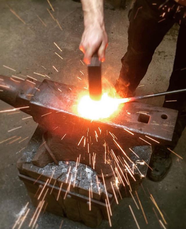 🔥The brilliant blacksmith @alexpoleironwork is going to be joining us with his forge for the second week for Gather. We are very excited 🔥