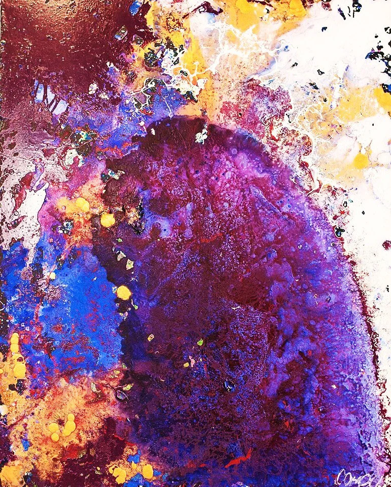 Purple Gold Abstract