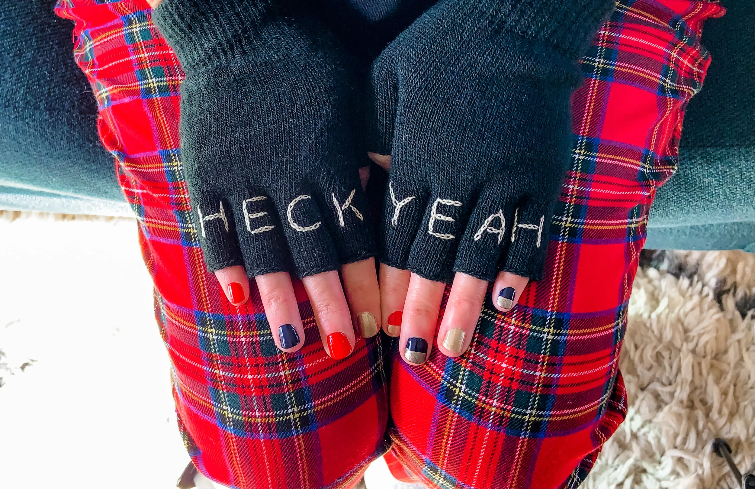 HECK YEAH 3-IN-1 KNUCKLE TATTOO GLOVES