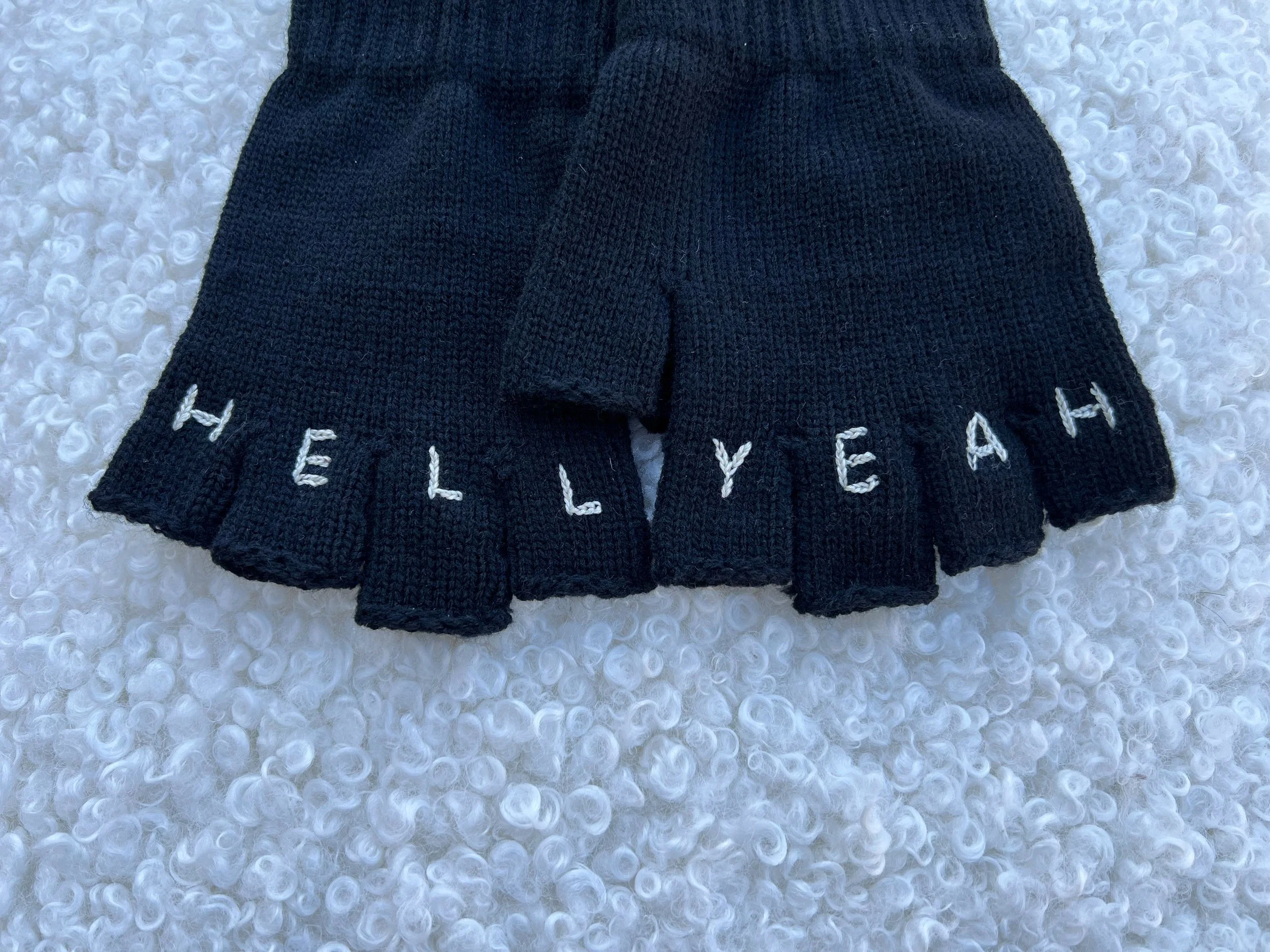 HELL YEAH KNUCKLE TATTOO GLOVES
