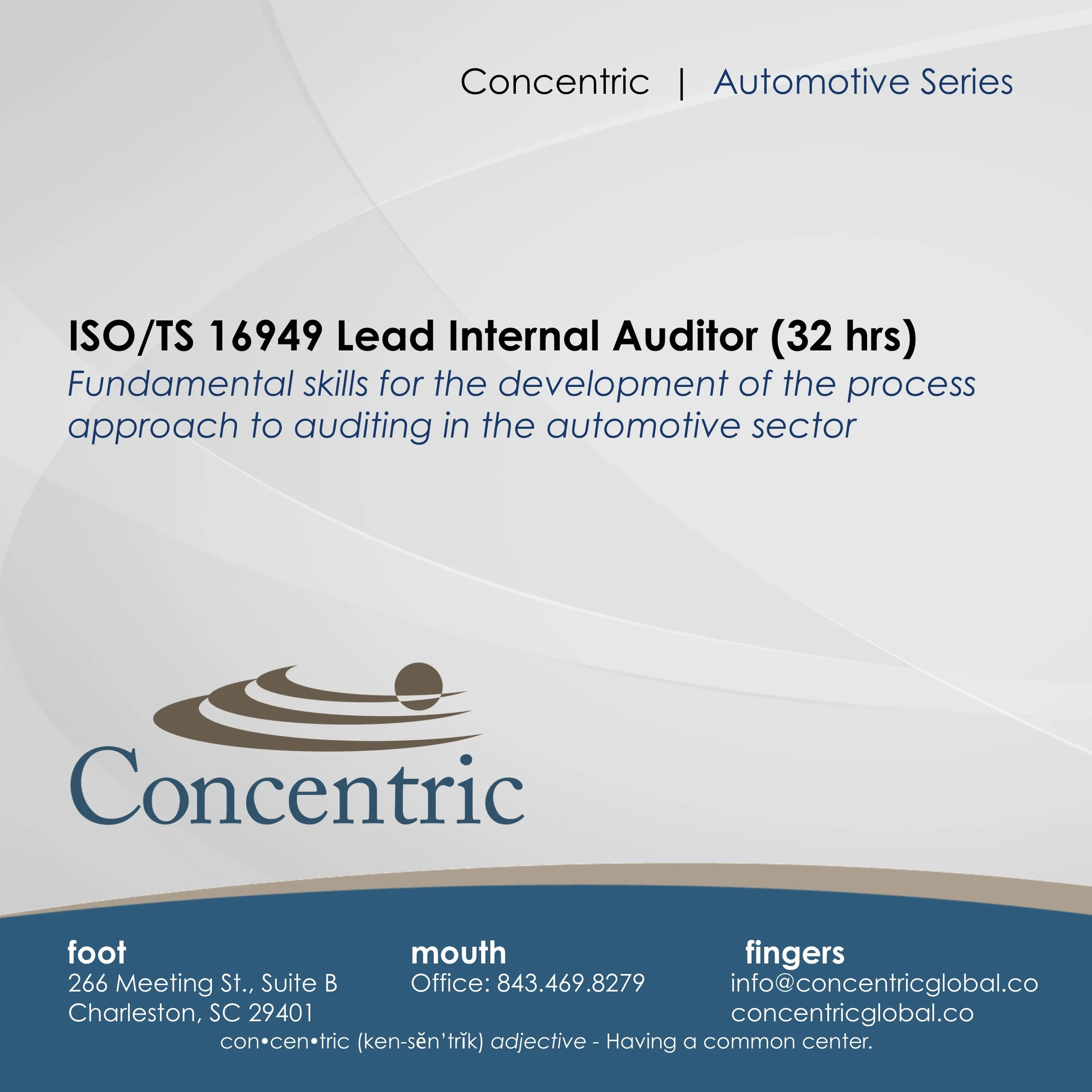 IATF 16949 QMS Automotive Online Training Concentric Global