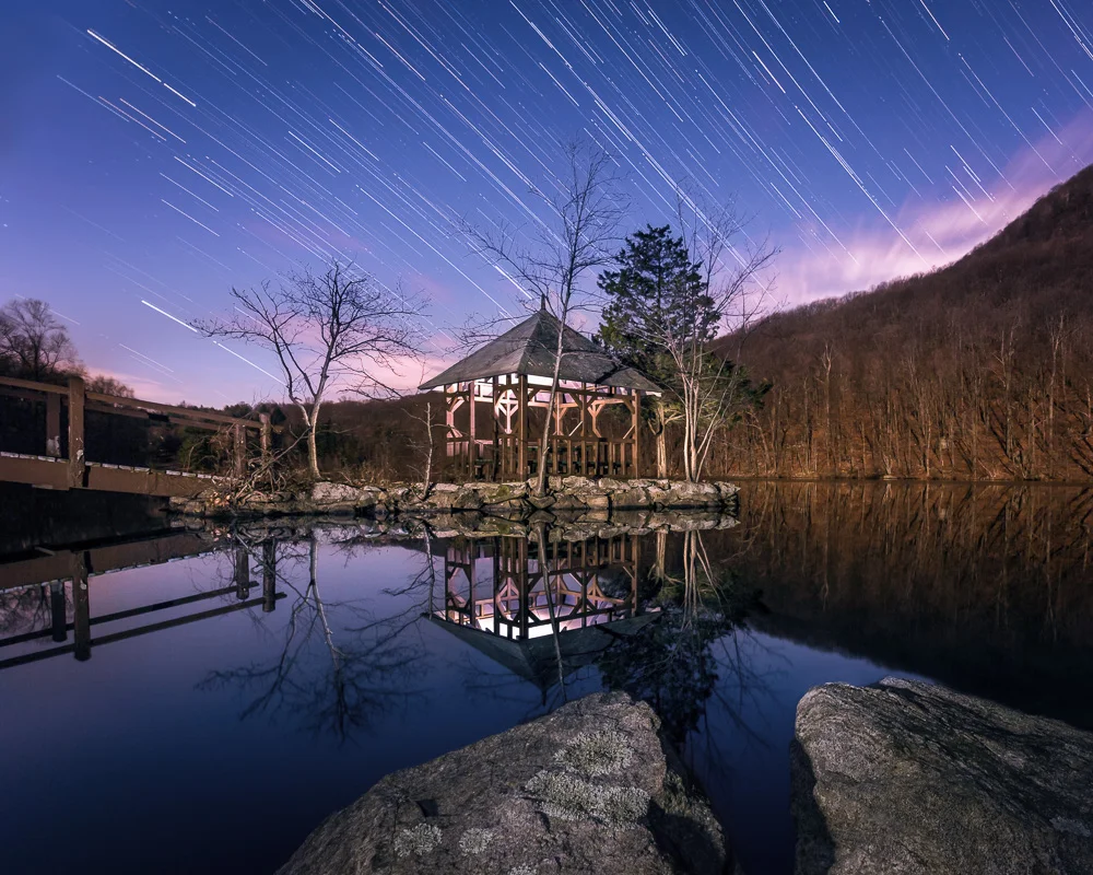 TEAHOUSE STAR TRAILS | Lake Valhalla, Cold Spring, NY