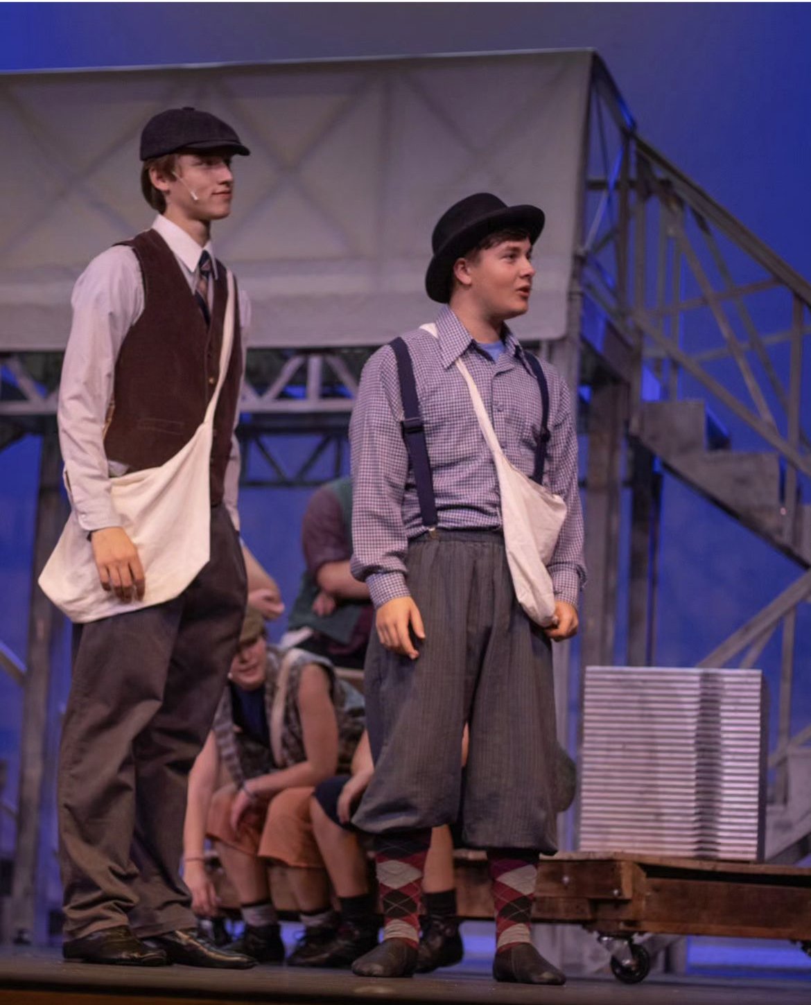 Newsies, Alex Iraheta as Davey and Jayson Bostic as Les.jpg