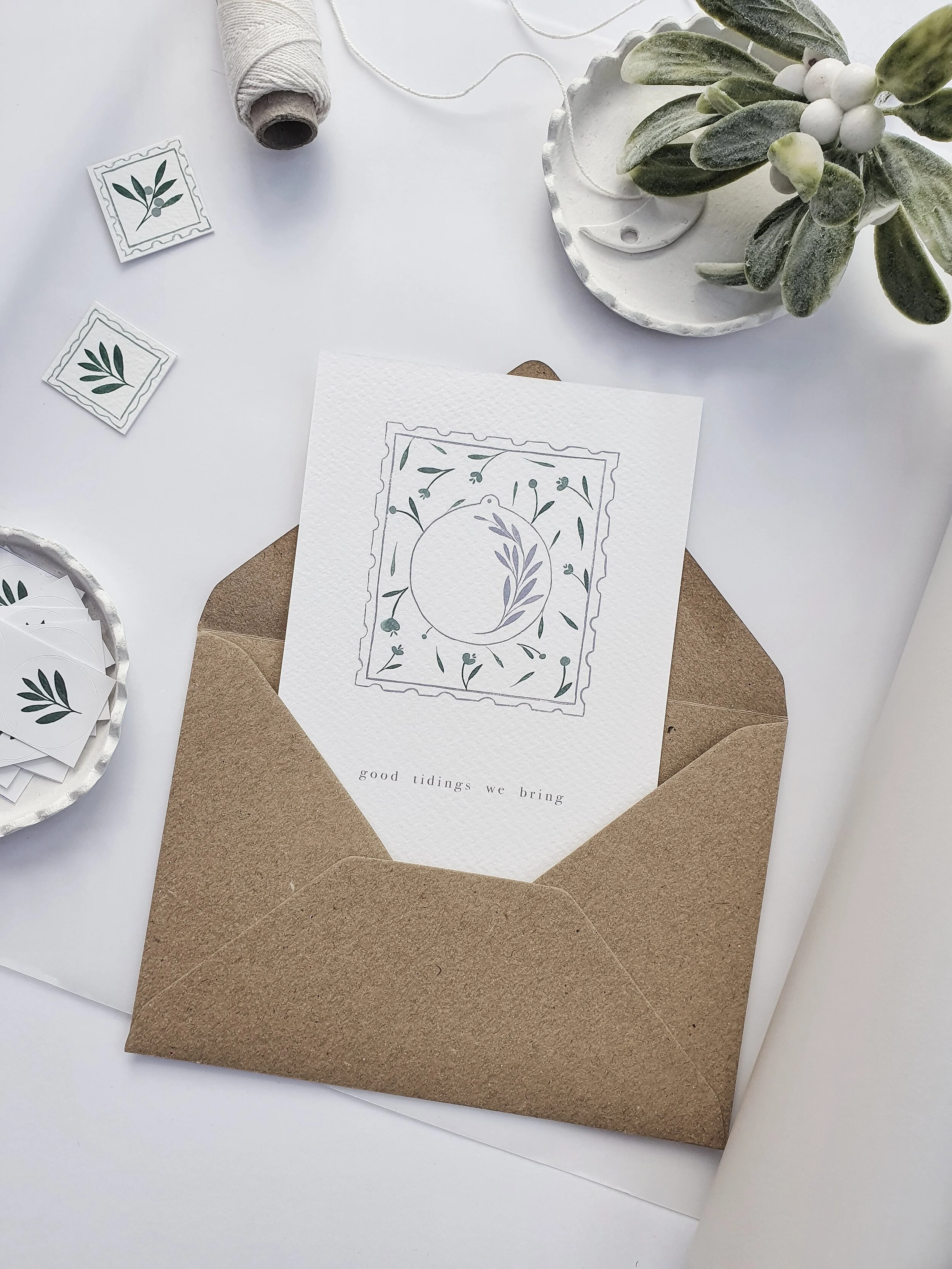 Christmas Post Cards, Pack of 6