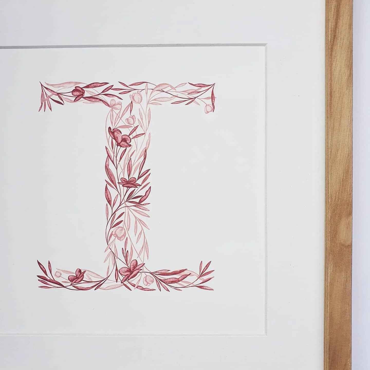 I loved the colour pallet for this one, a personalised 'I' for Ida.

Hand painted bespoke pieces are my absolute favorite thing to paint as its a collaboration. I love hearing peoples ideas and then sitting down and bringing them to life.

This one w