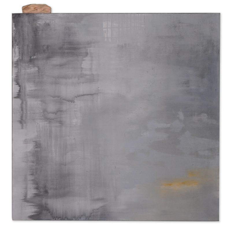  Today - 2014  Acrylic on canvas and wooden sculpture  – 36 x 36 in 