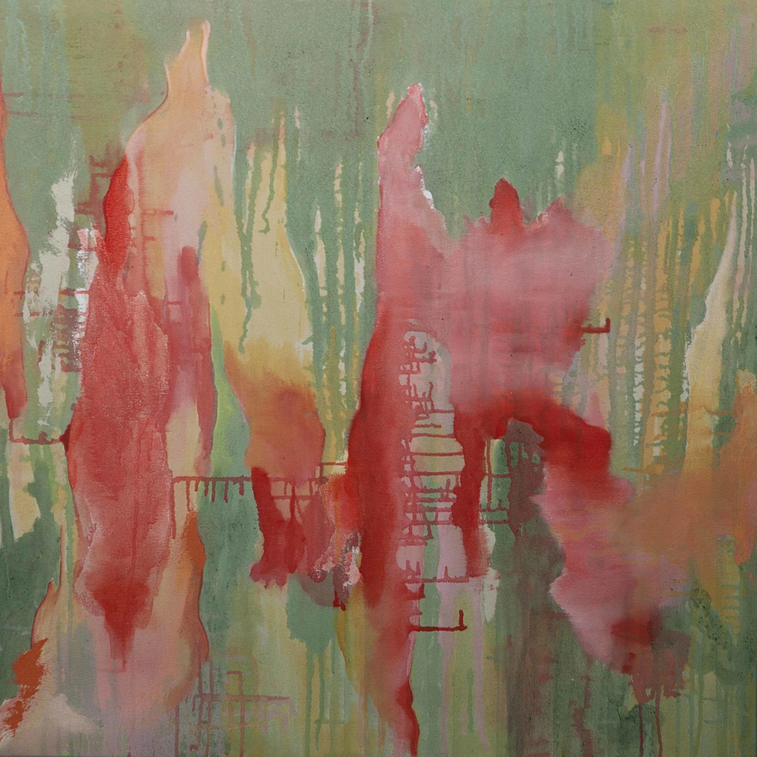  Chutes and Ladders - 2016  Acrylic on Canvas  - 36 x 36 in 